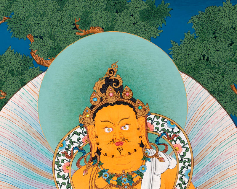 Dzambhala Thangka Print | Deity Of Wealth