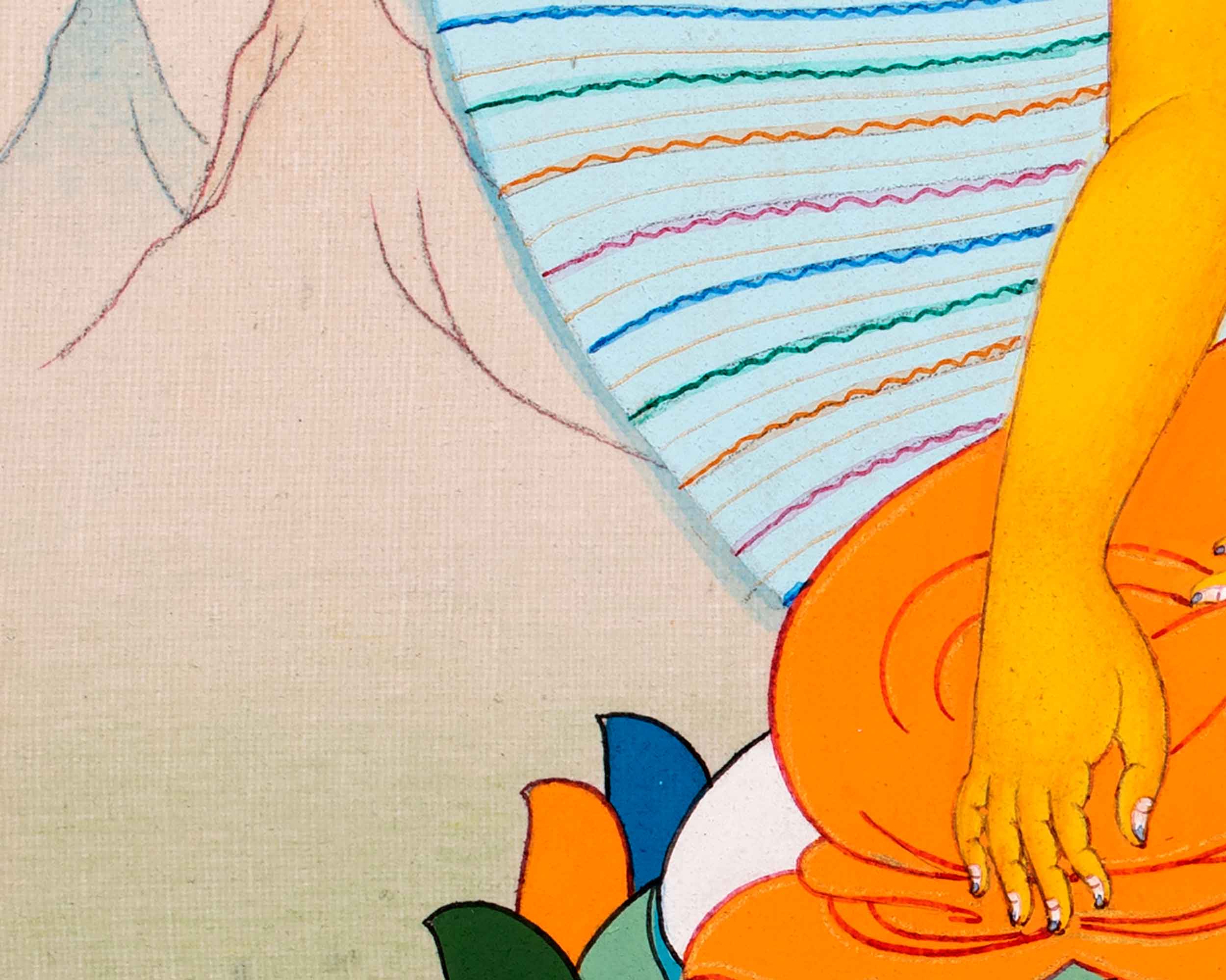 Handpainted Shakyamuni Buddha Art | Buddhist Thangka