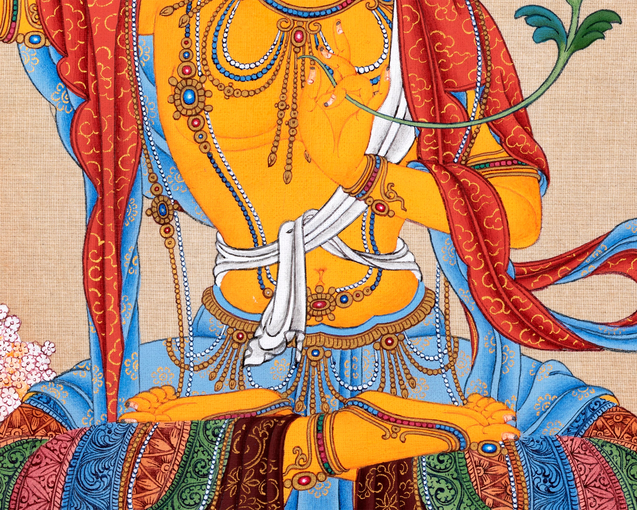 Manjushri, Manjushree Thangka, Tibetan Thangka Painting