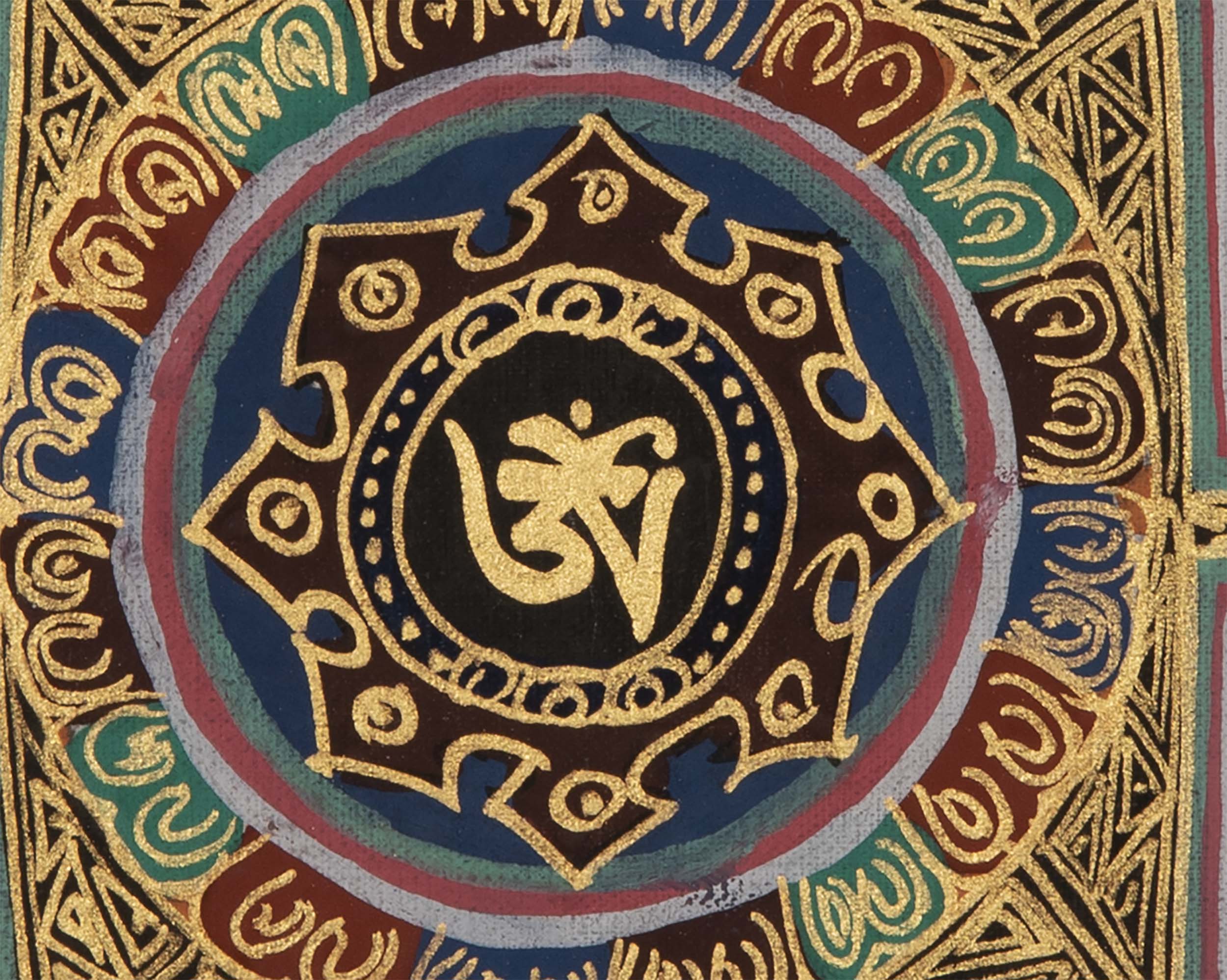 Mantra Mandala Thangka | Religious Buddhist Art