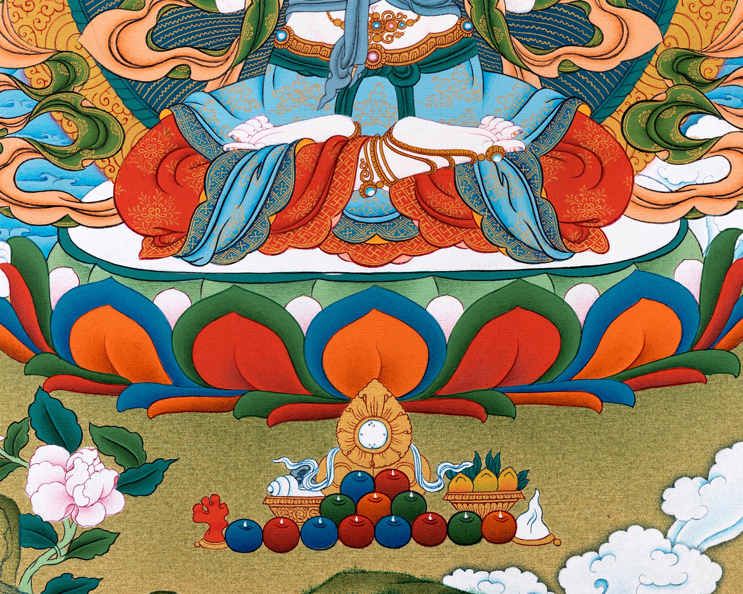 Avalokiteshvara Thangka | Tibetan Bodhisattva Art