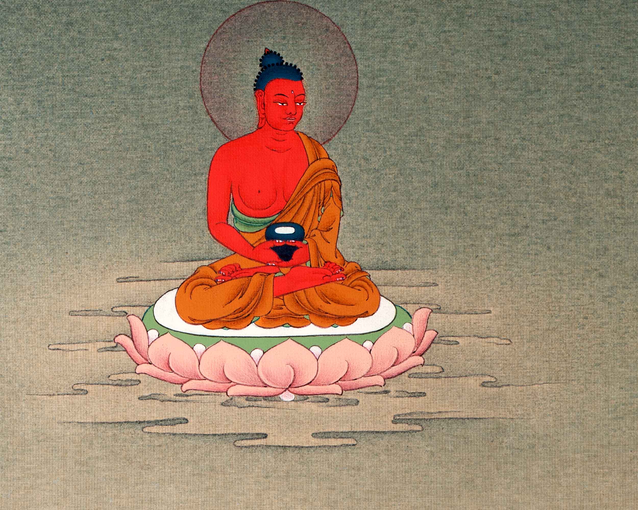 Large Green Tara Deity Painting | Handmade Tara Thangka