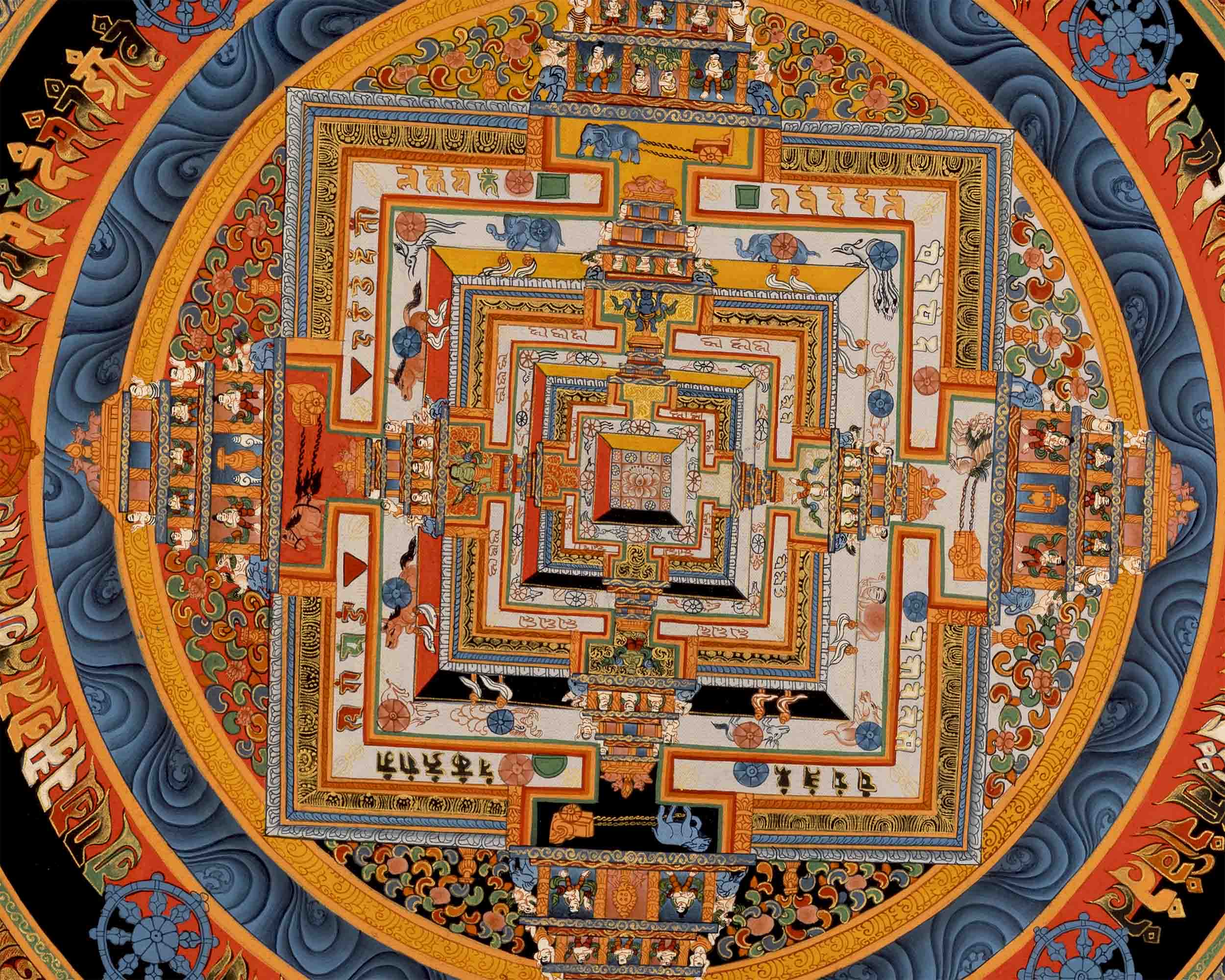 Kalachakra Mandala Tibetan Thangka | Zen Buddhism