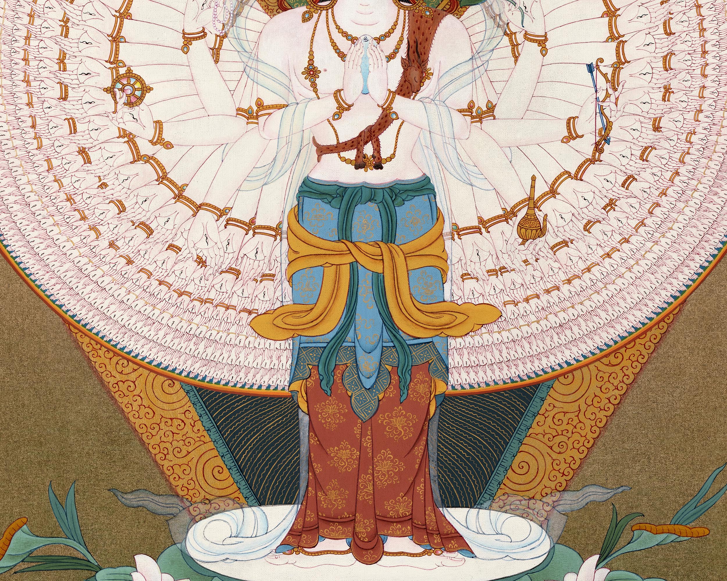 1000 armed Chenrezig Thangka | Buddhist Art
