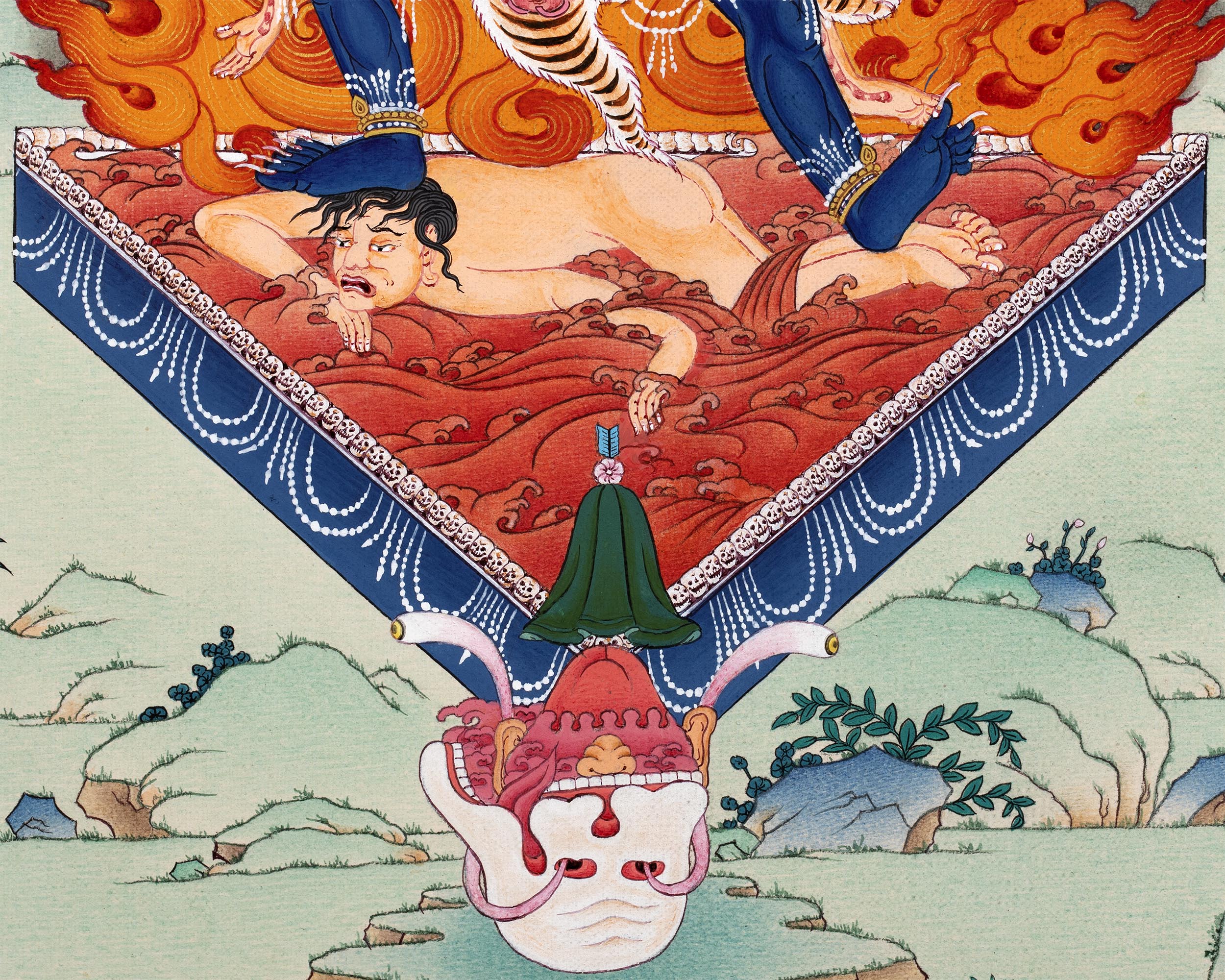 Blue Tara Ekajati Thangka | Wrathful Protector Of Vajrayana