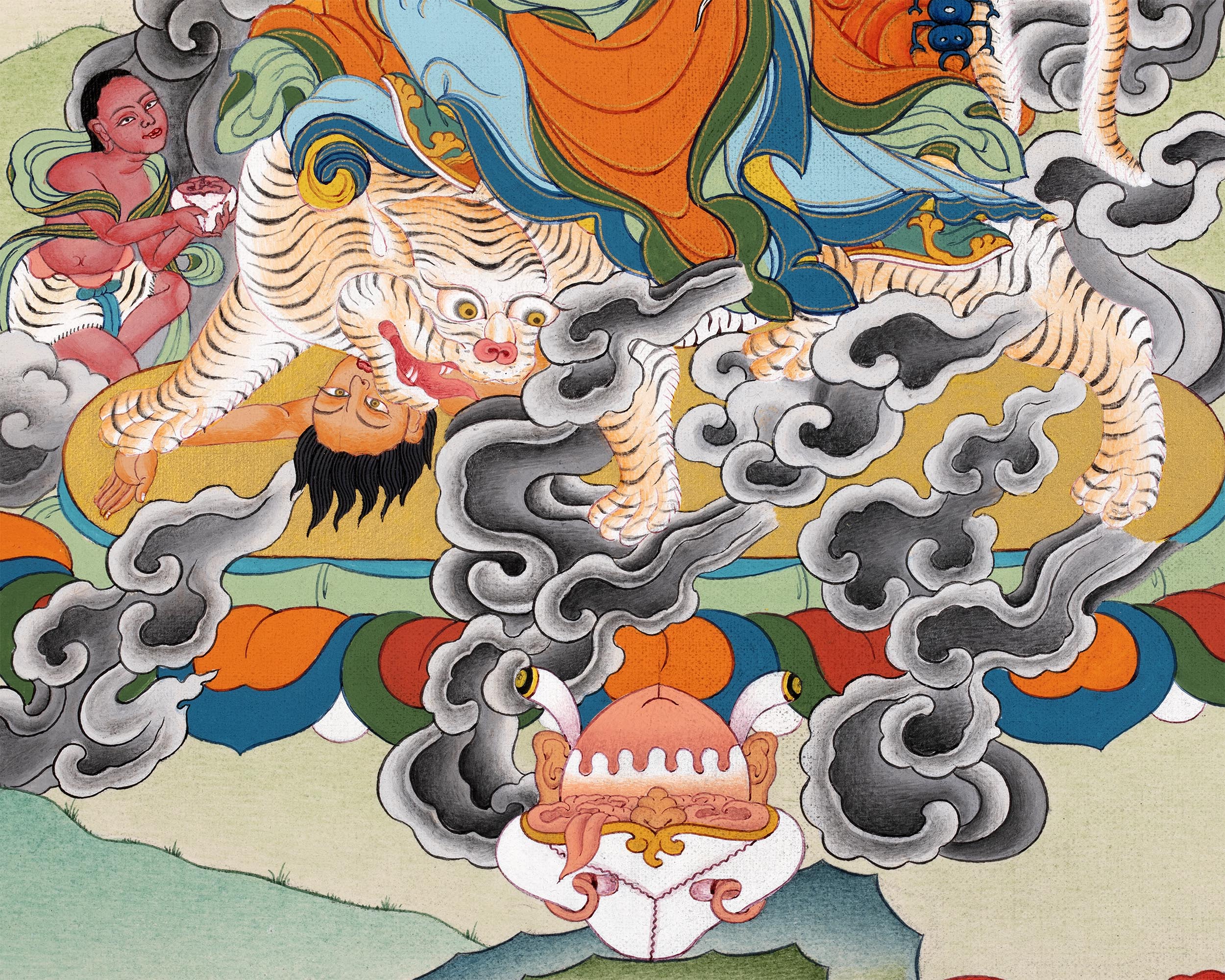 Dorje Drollo Thangka | Tibetan Thangka Painting | Buddhist Art