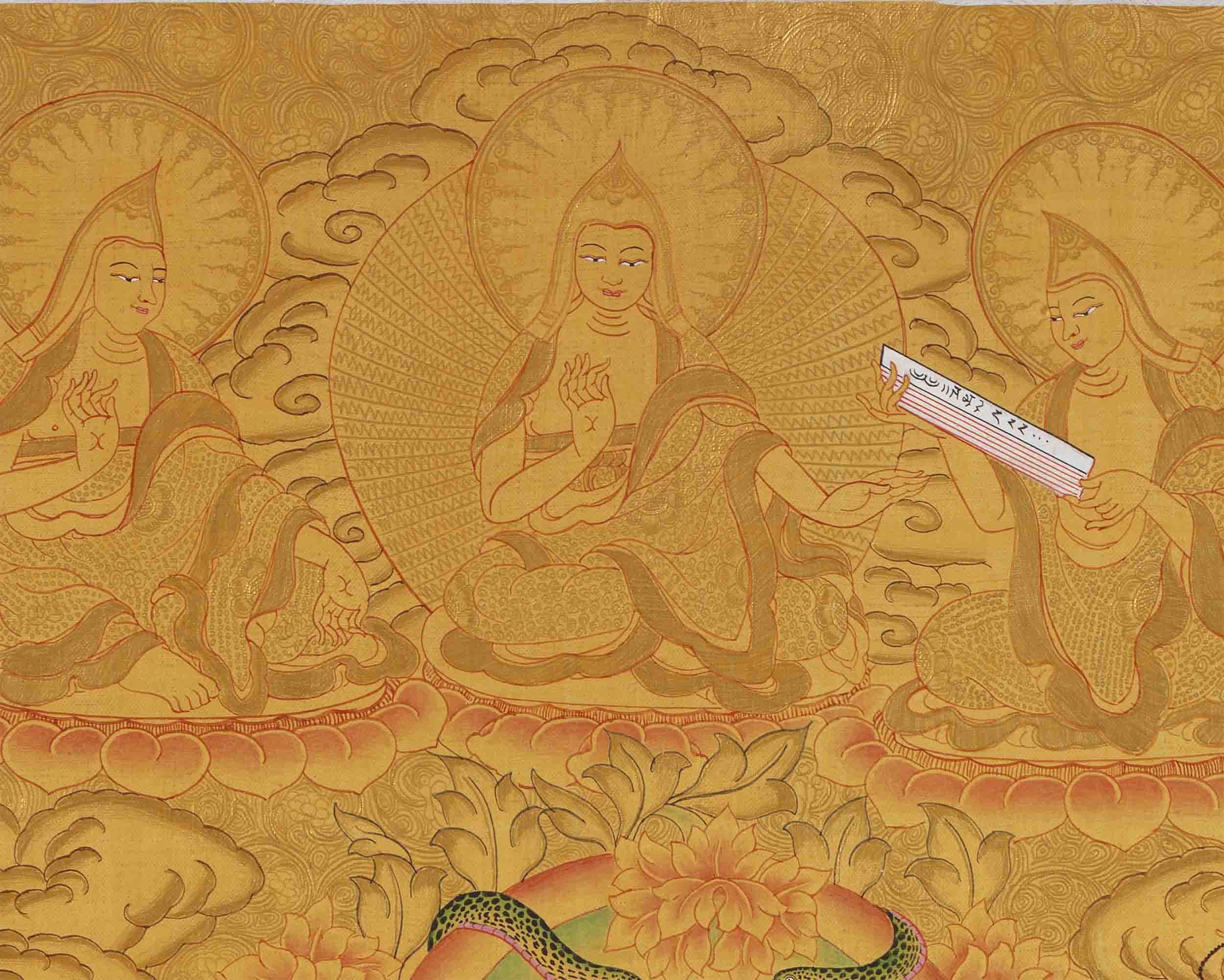 Nagarjuna The Great Buddhist Master's Thangka Painting