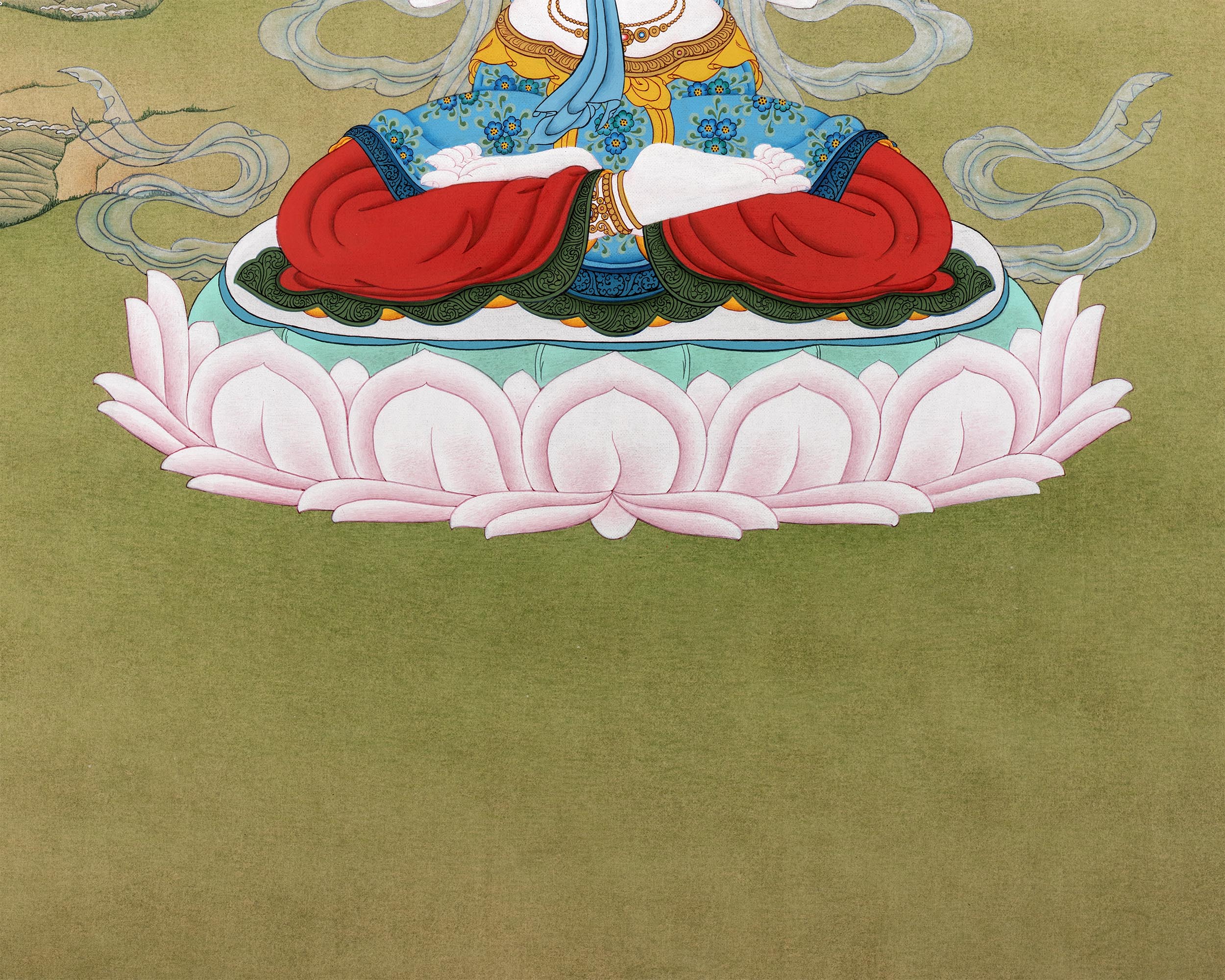 Traditional Chenrezig Thangka | Avalokiteshvara Painting