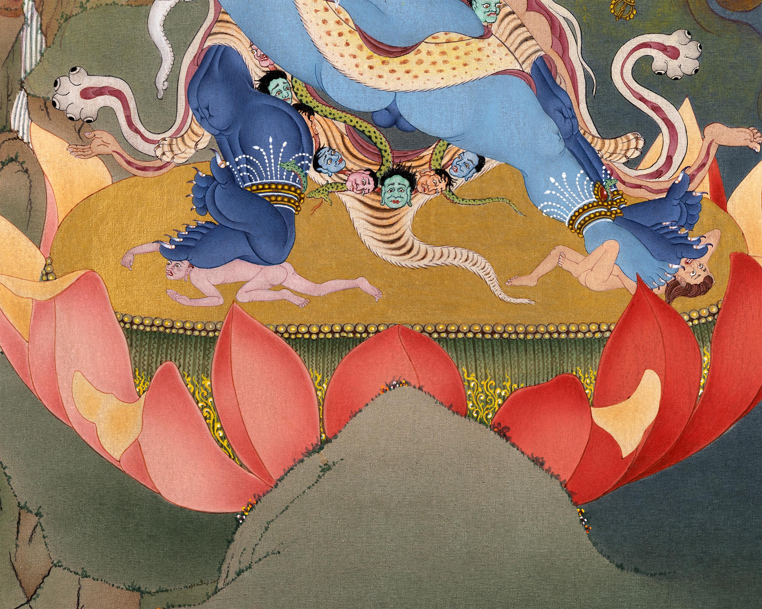 Vajrakilaya Thangka | Special Phurba Painting | Nyingma Yidam