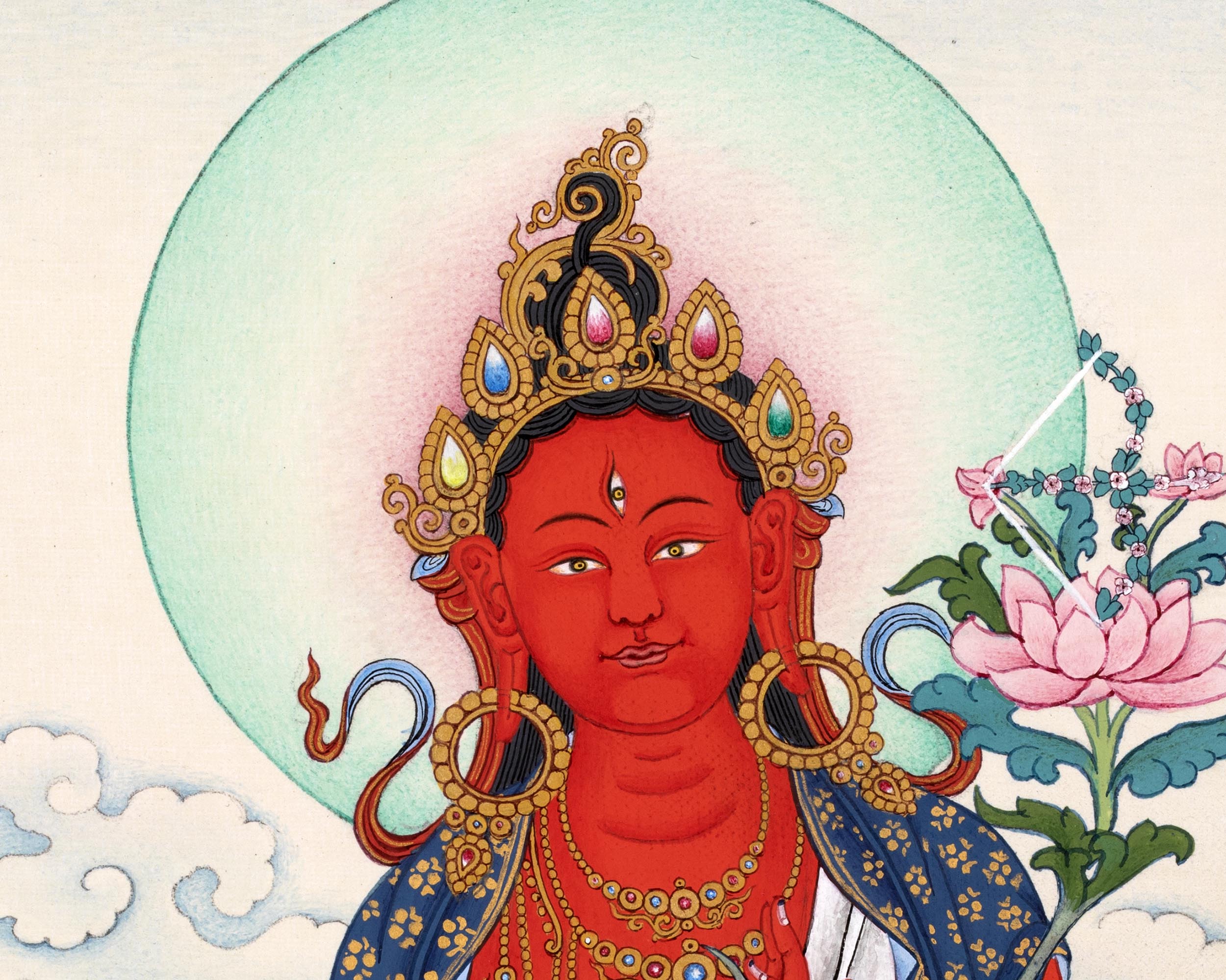 Red Tara Thangka | Saviouress Deity