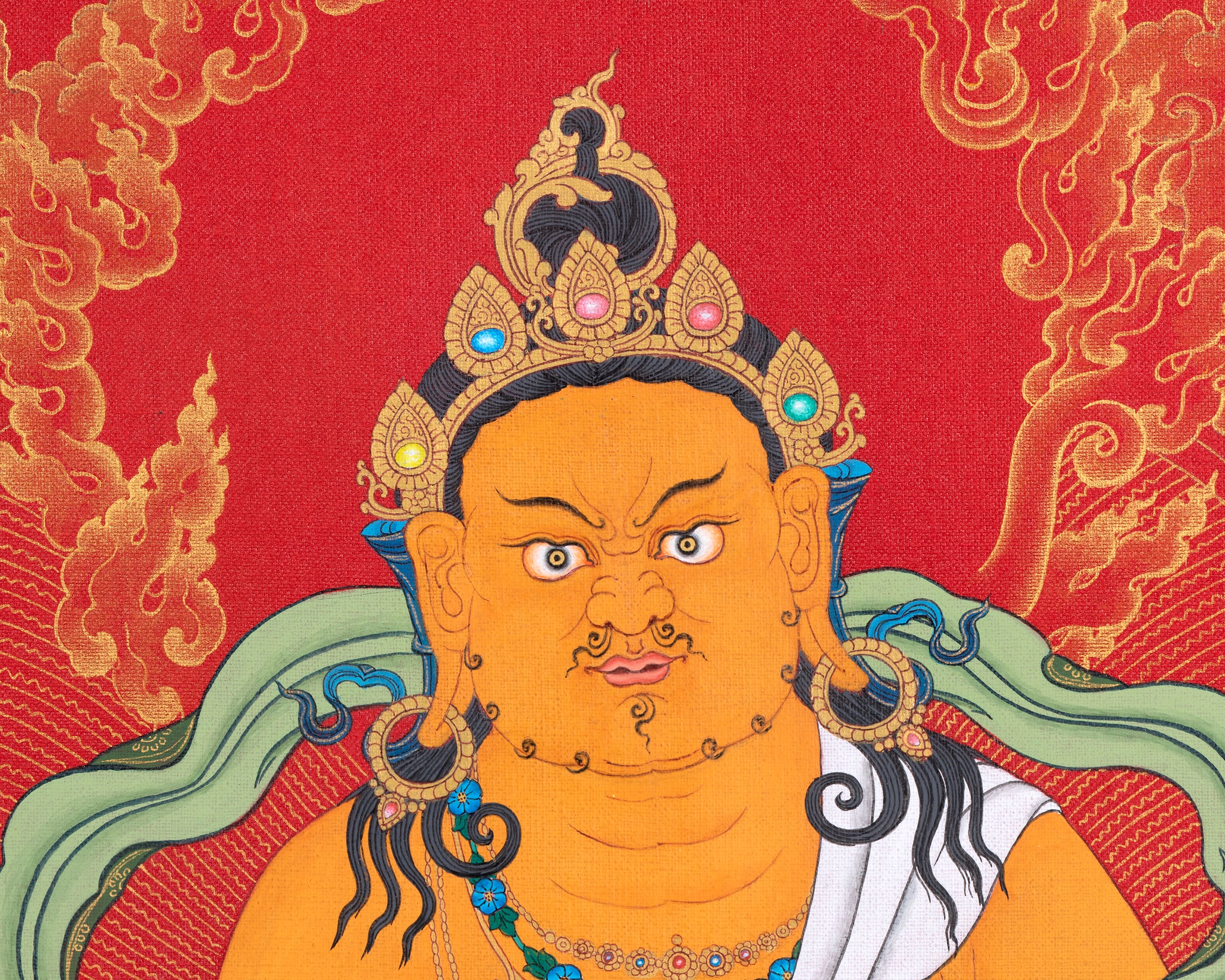Dzambala Thangka | Buddhist Thangka Painting