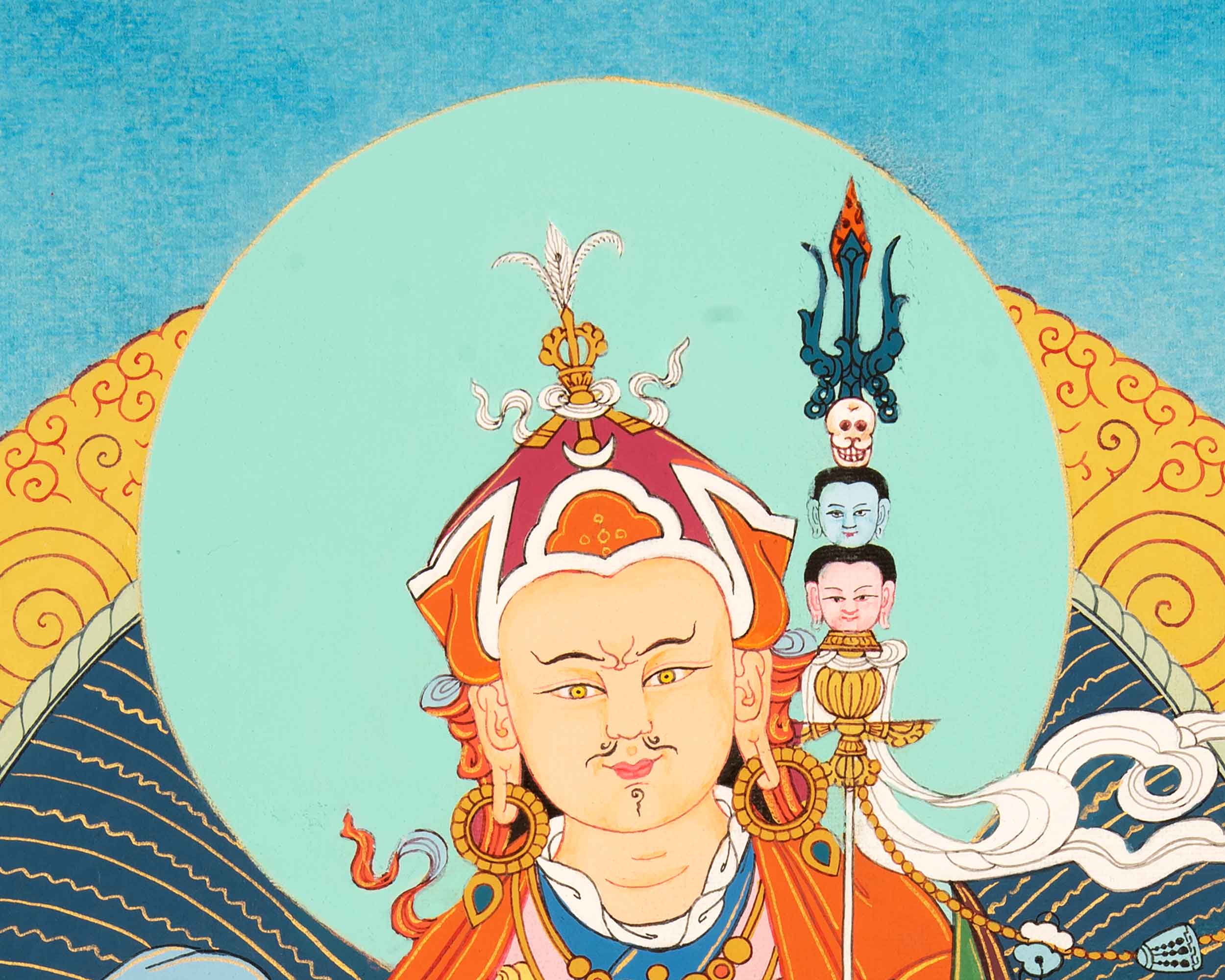 Guru Rinpoche Meditation Thangka | Traditional Buddhist Art