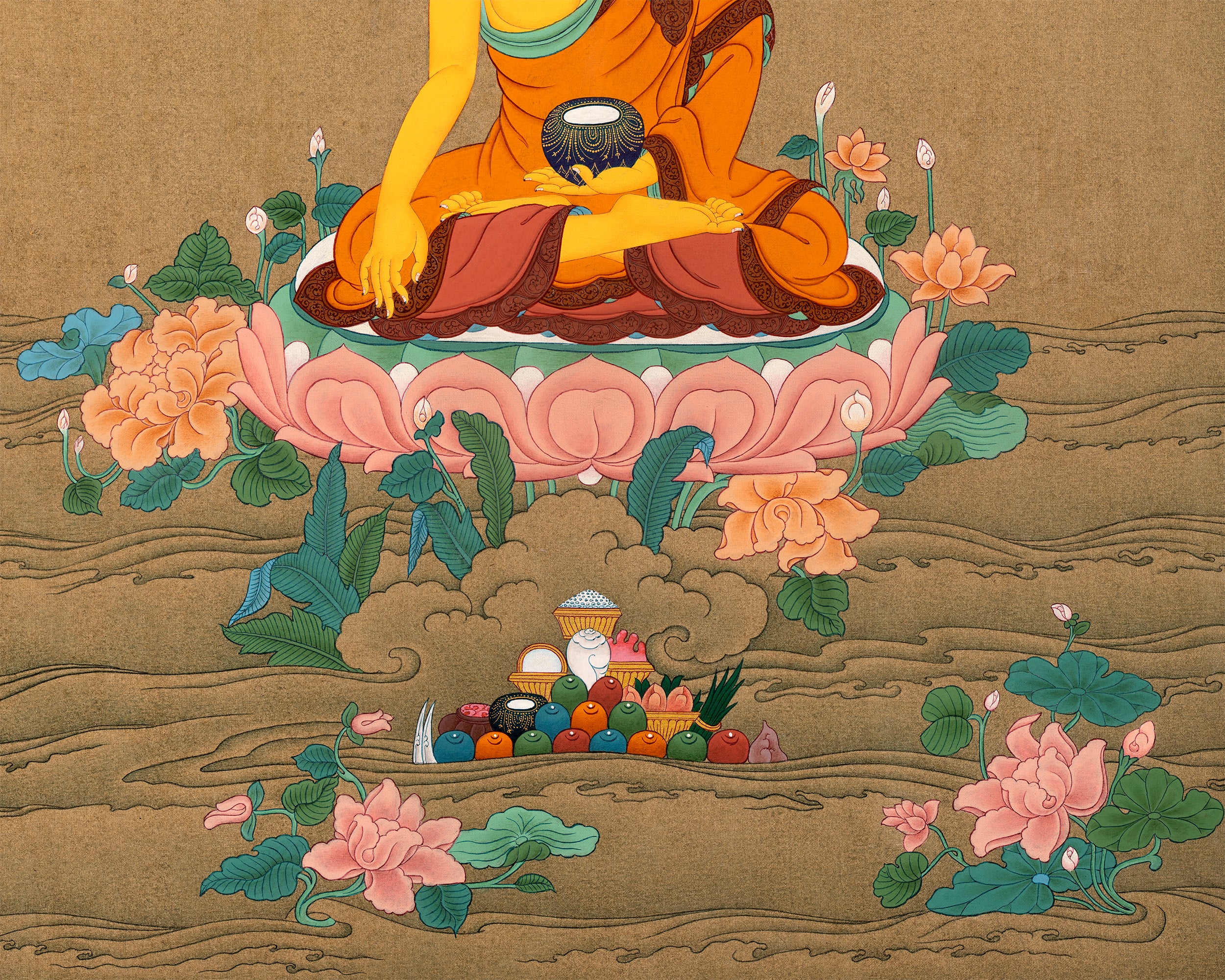 Buddha Shakyamuni Thangka | Tibetan Thangka Painting