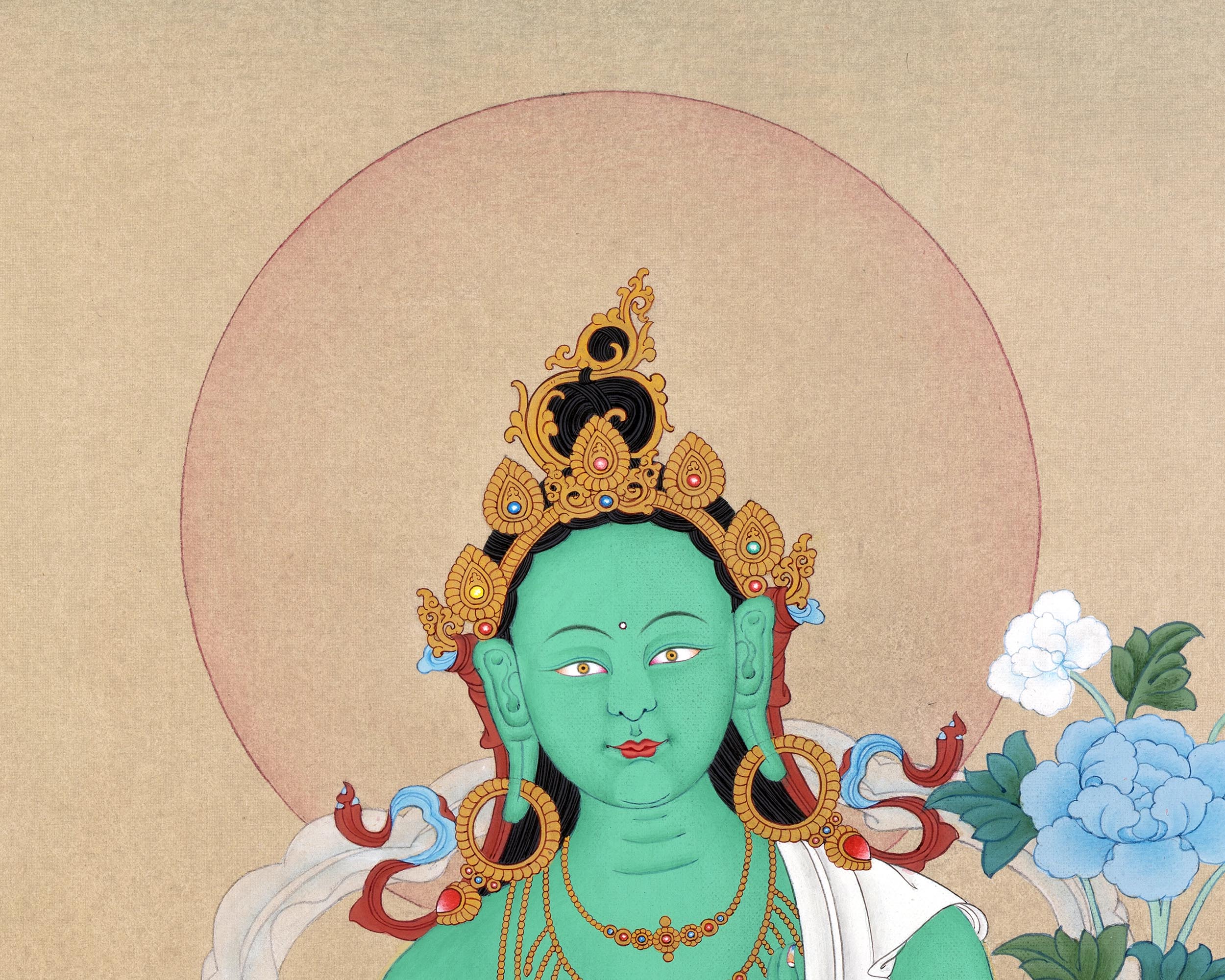 Mother Green Tara | Bodhisattva Deity Thangka