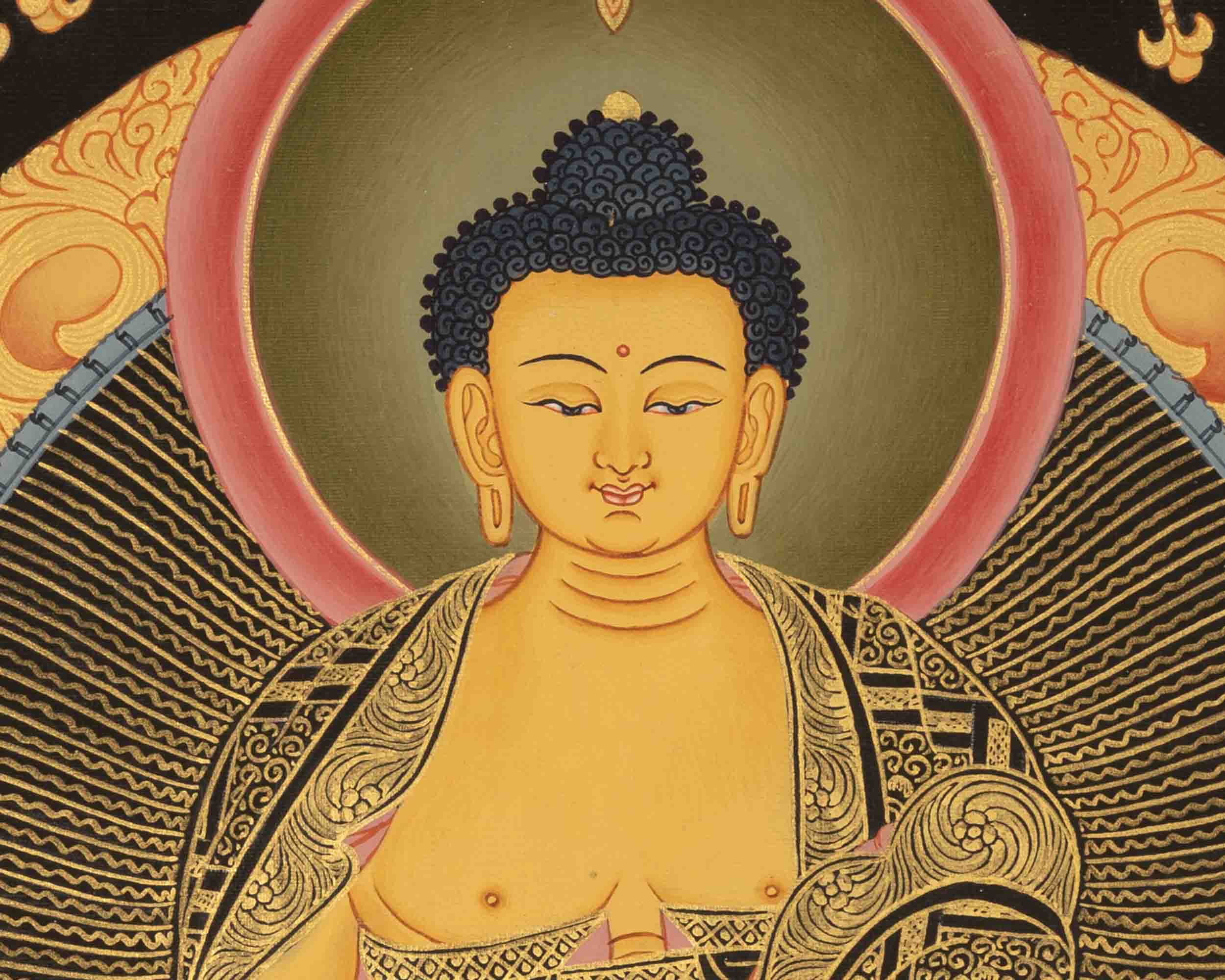 Buddha Shakyamuni Thangka | Buddha Seated in Meditation