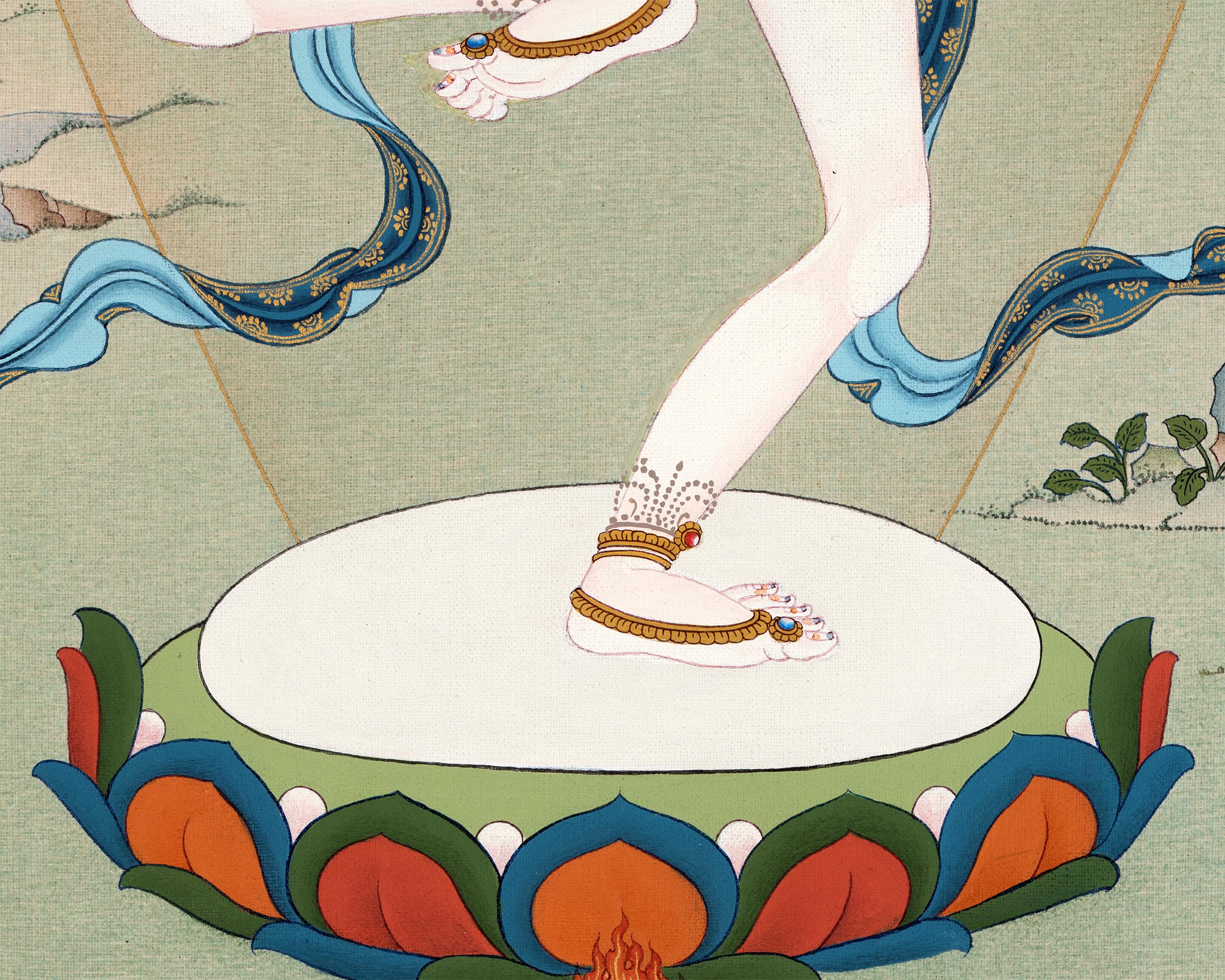 Machig Labdron Thangka | The Yogini Of Tibet | Dakini Of Chod