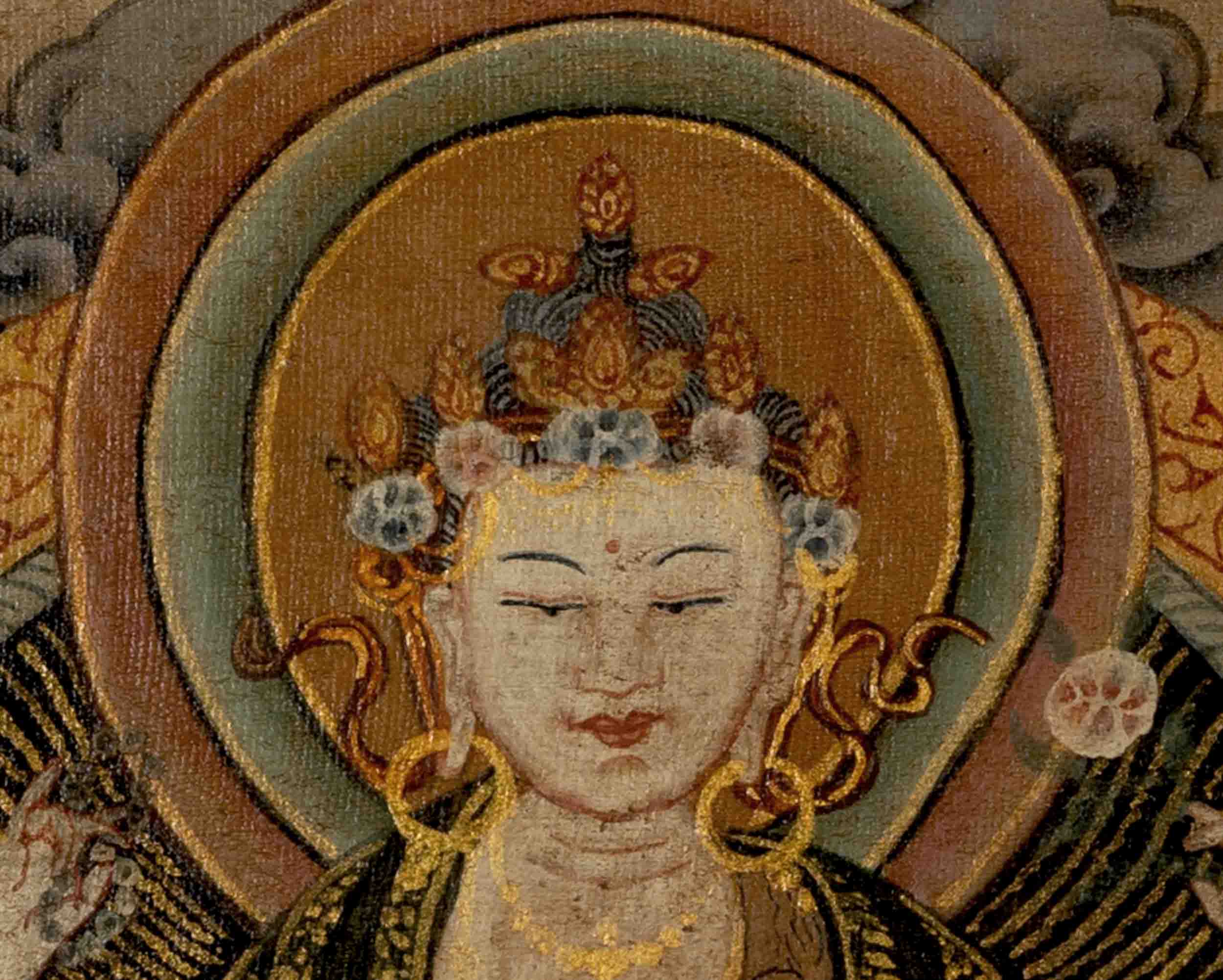 Chengrezig Avalokitesvara Thangka | Wall Decoration Painting