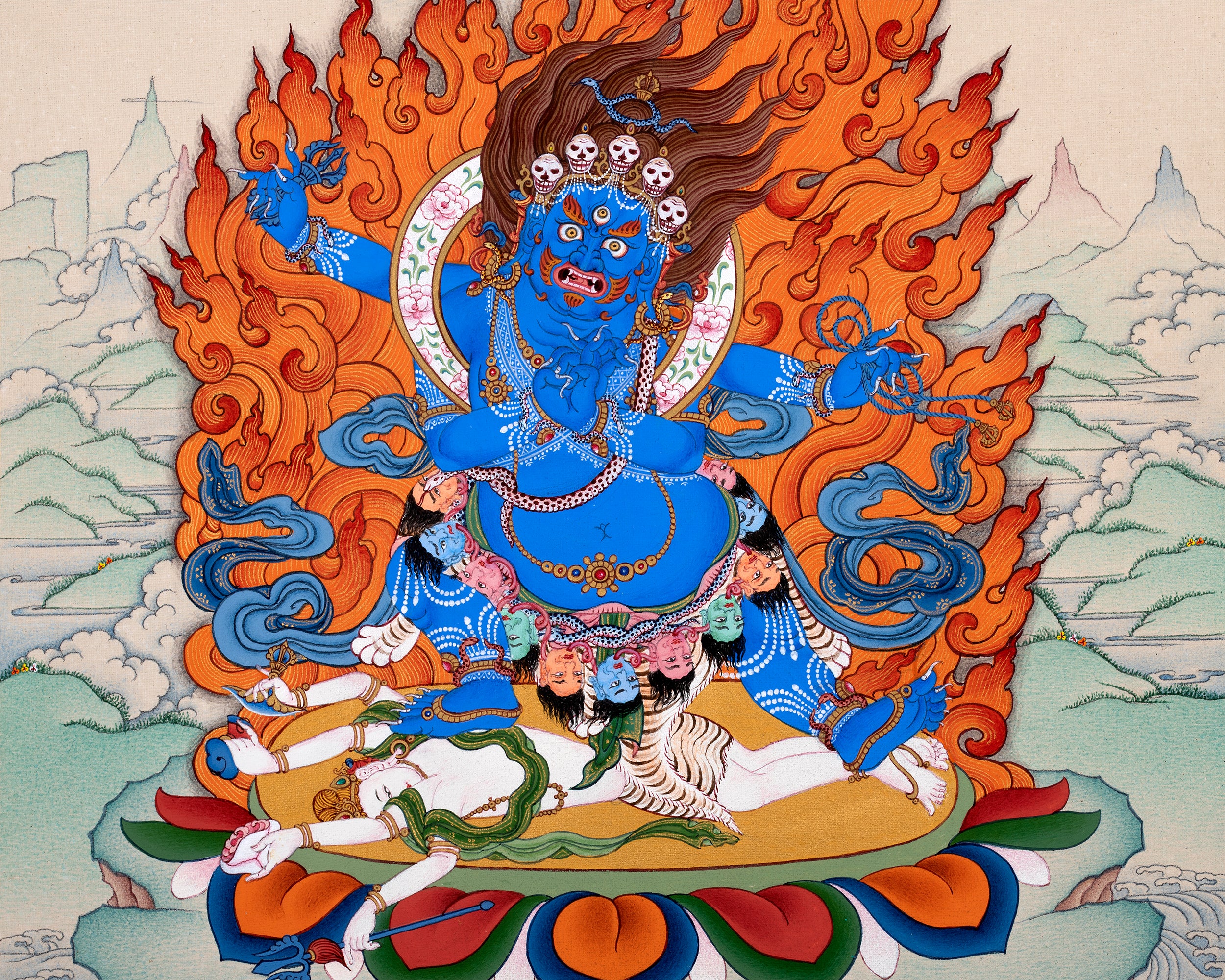 sakya vajrapni thangka