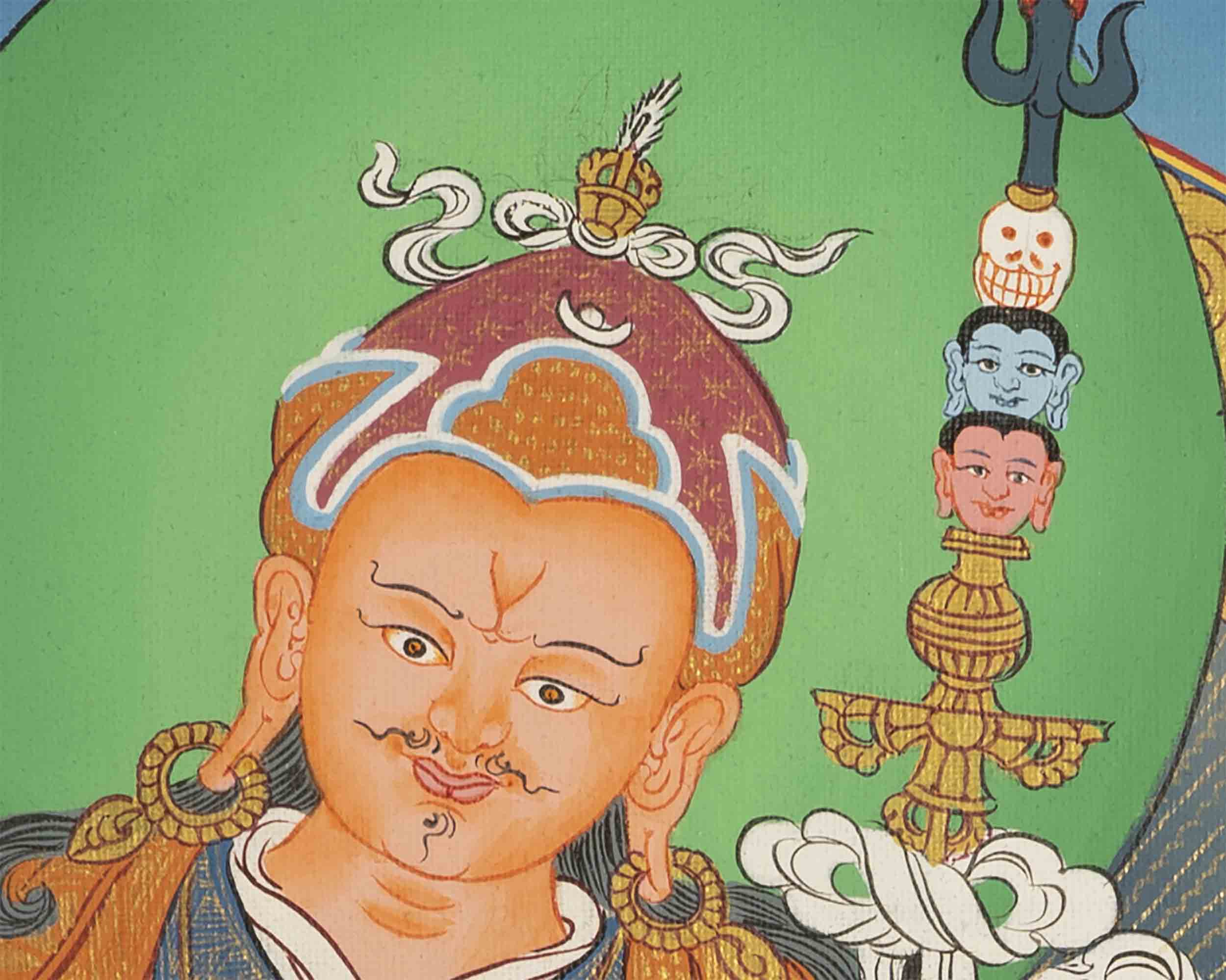 Padmasambhava Guru Rinpoche Thangka | Wall Hanging | Decoration Painting
