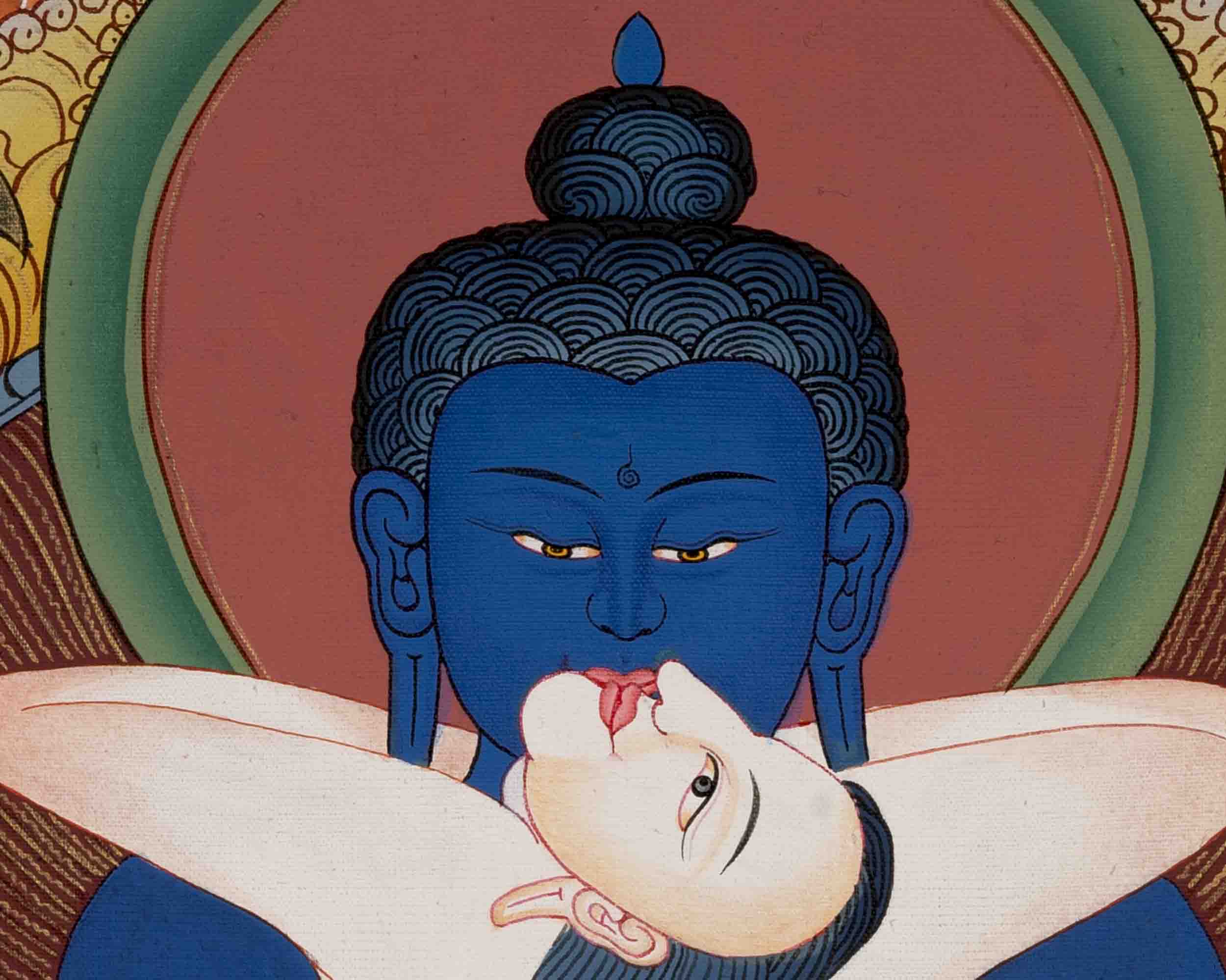 Samantabhadra With Consort | Traditional Art | Wall Decors