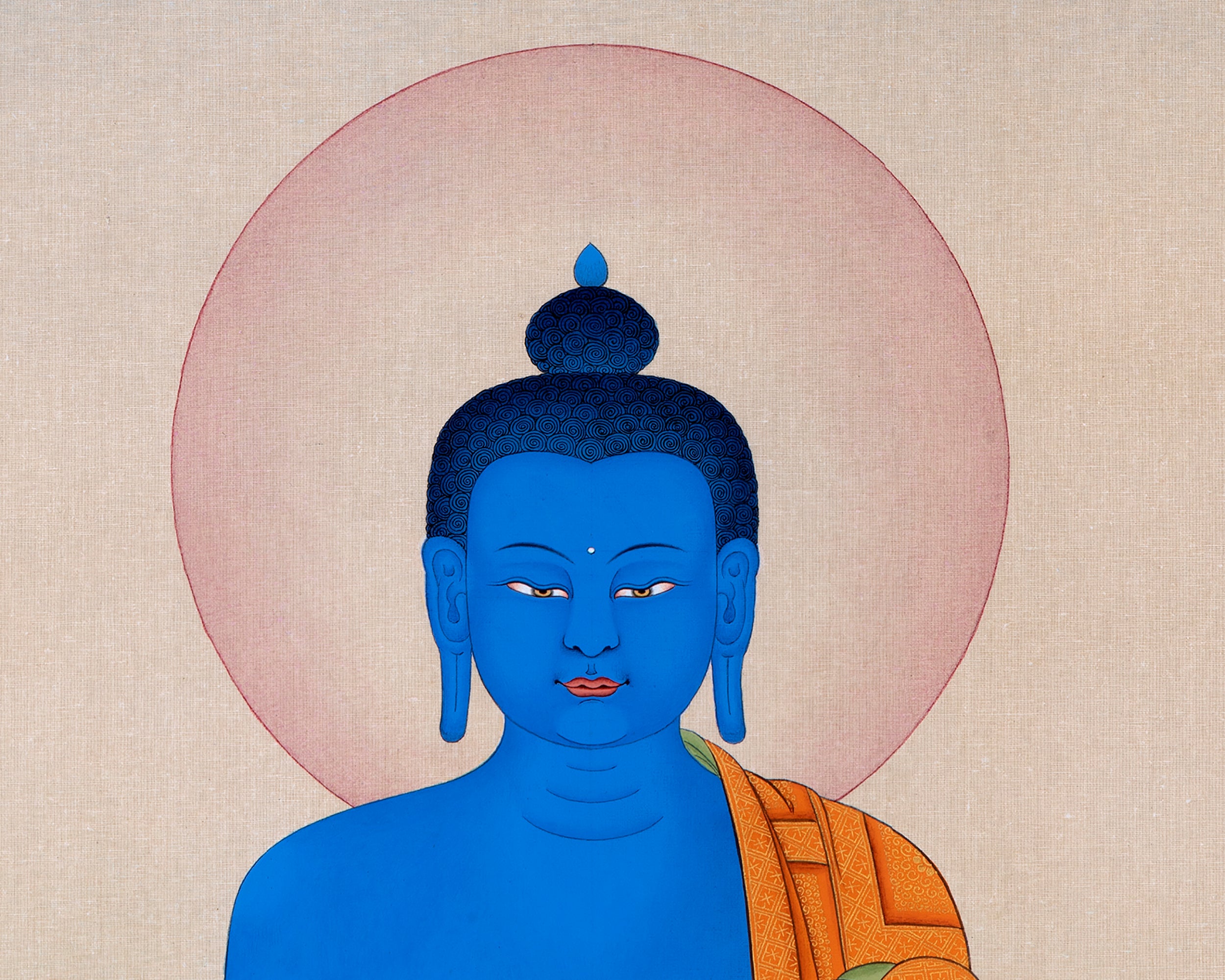 Medicine Buddha Thangka | Hand Painted Tibetan Art