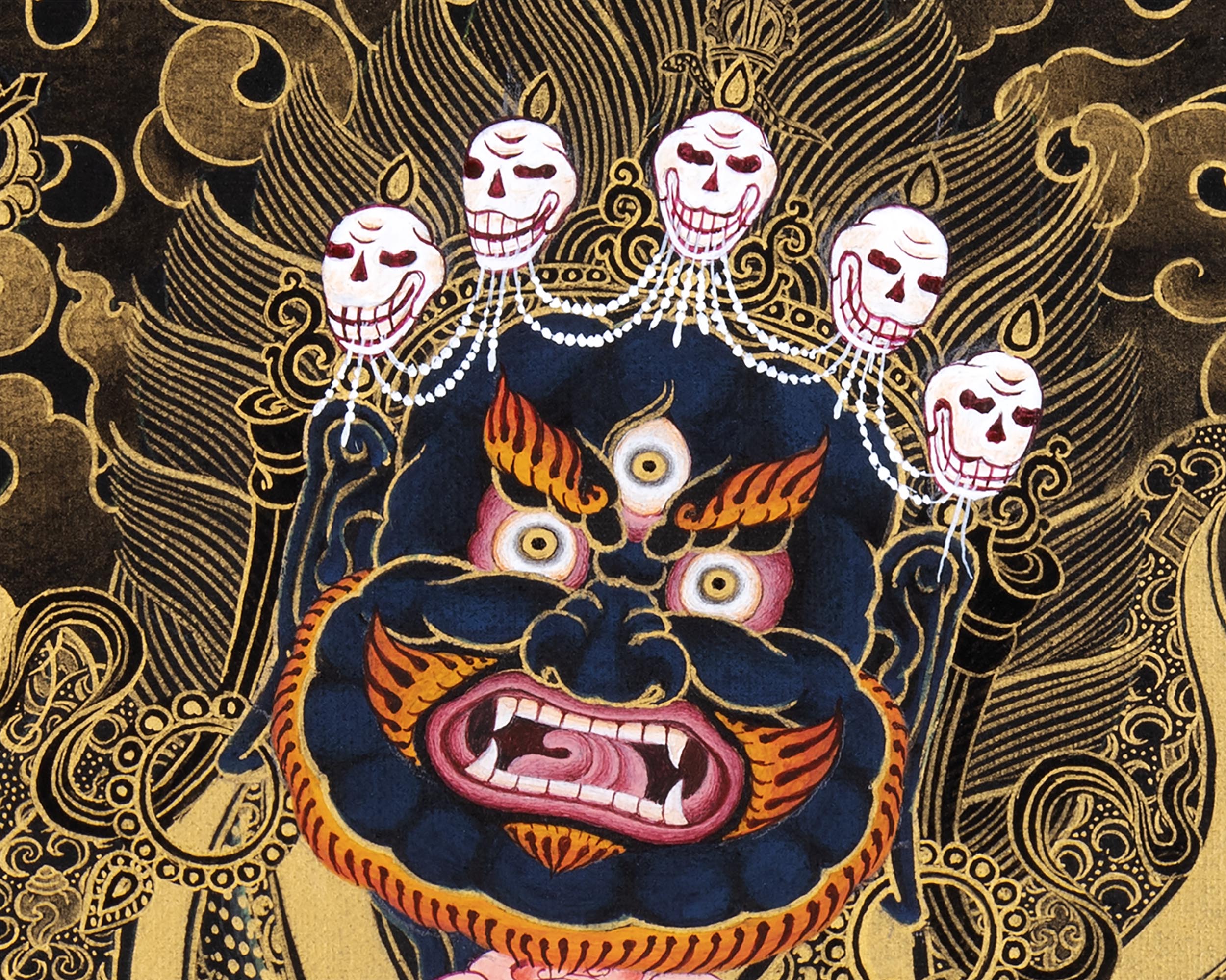 Dorje Bernakchen | The Great Black Cloak | Mahakala Thangka