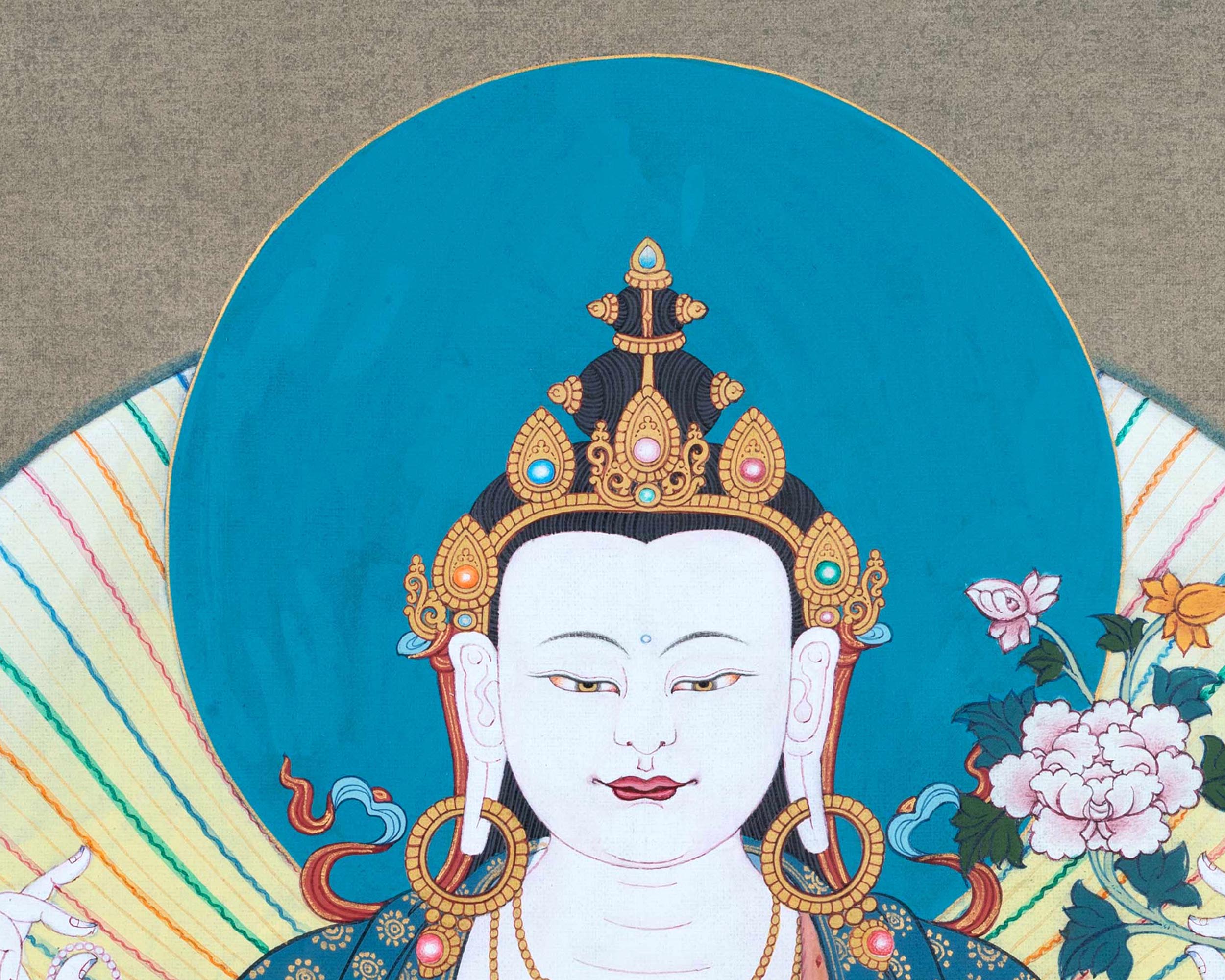 Chenrezig | Deity Of Compassion | Buddhist Painting Thangka