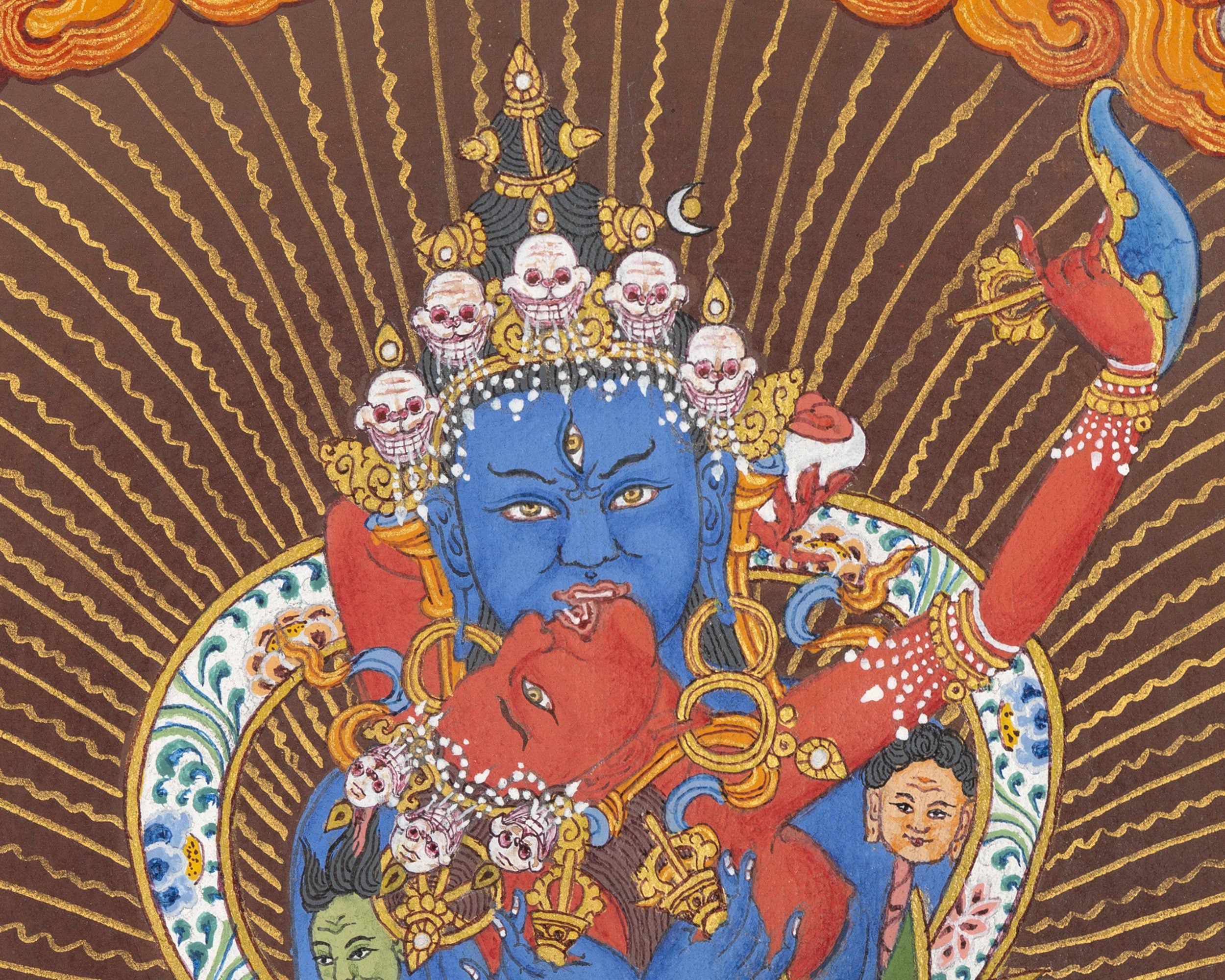Two Armed Chakrasamvara Thangka | Vajravarahi | Khorlo Demchok | Meditational Yidam Deity