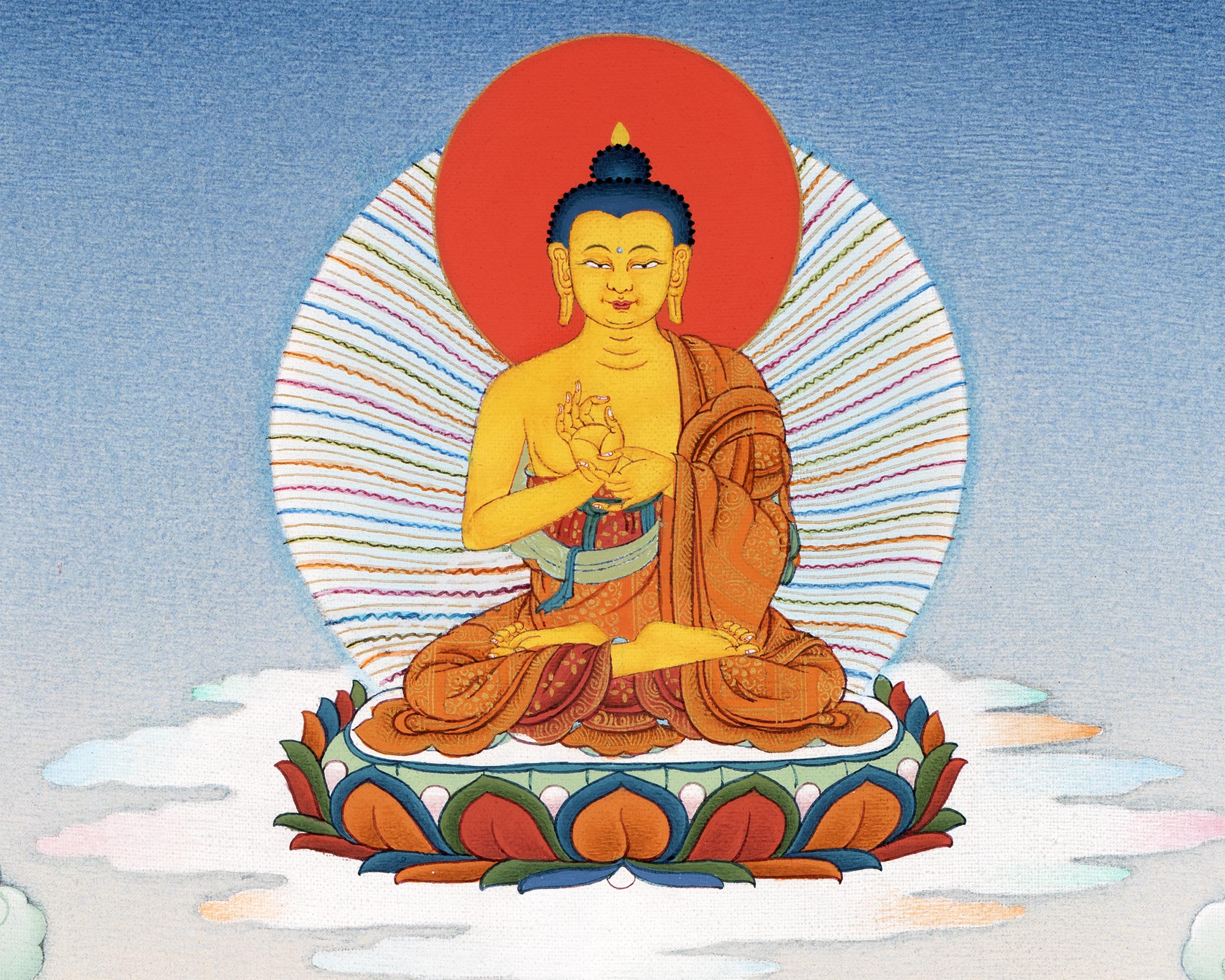 8 Medicine Buddha | Bhaisajyaguru Digital Thangka Print
