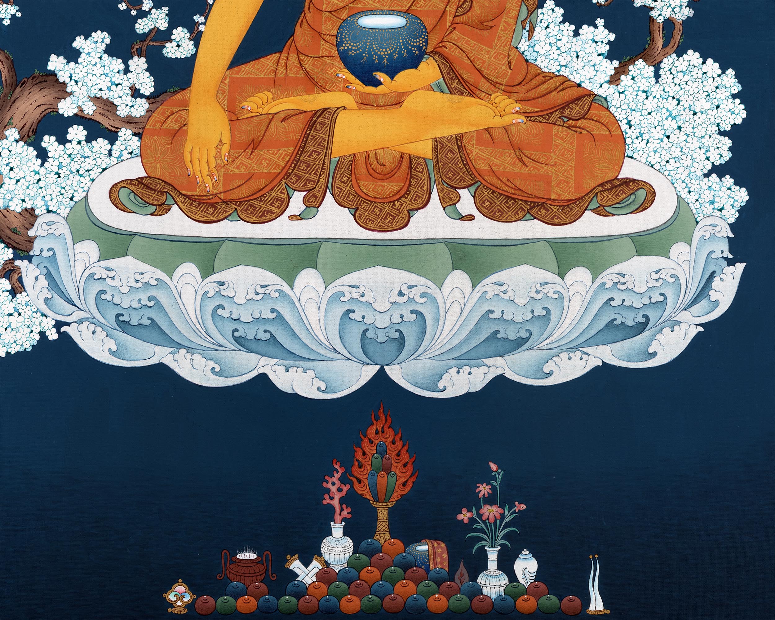 Shakyamuni Buddha Thangka | Siddhartha Gautama | Buddhist Art