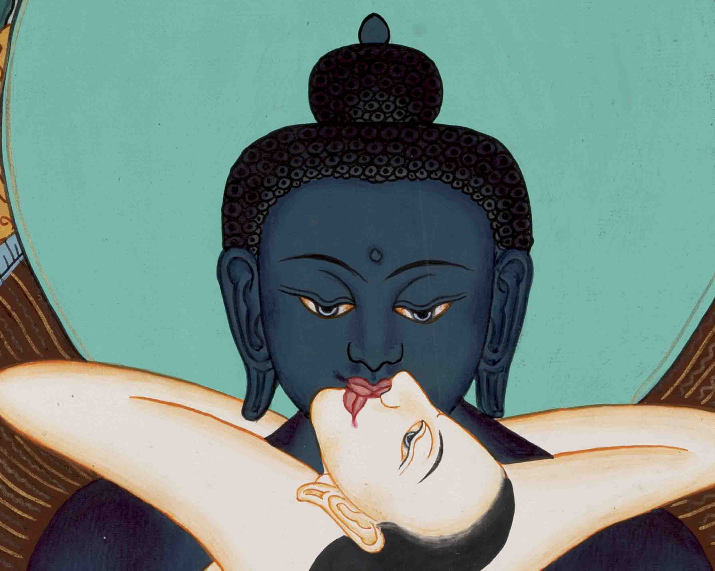 Samantabhadra Thangka | Religious Buddhist Painting | Wall Decors