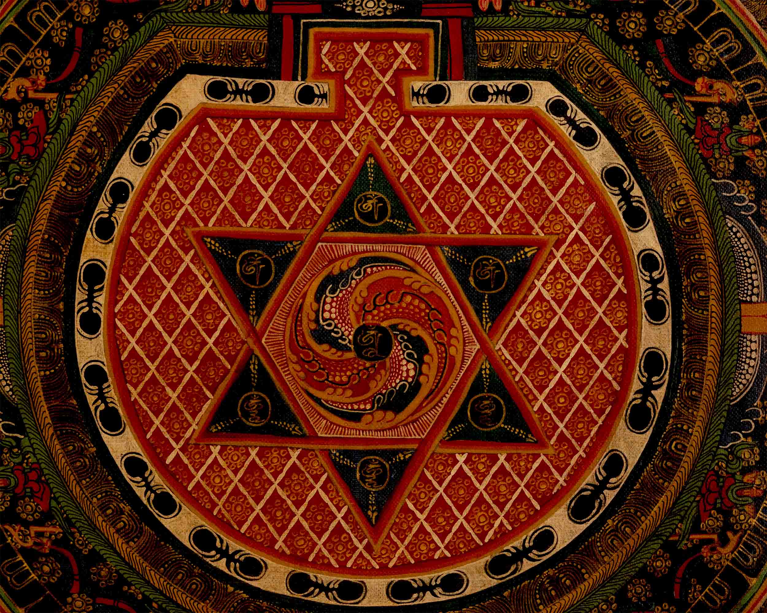 Mandala Tibetan Buddhist Thangka | Zen Buddhism