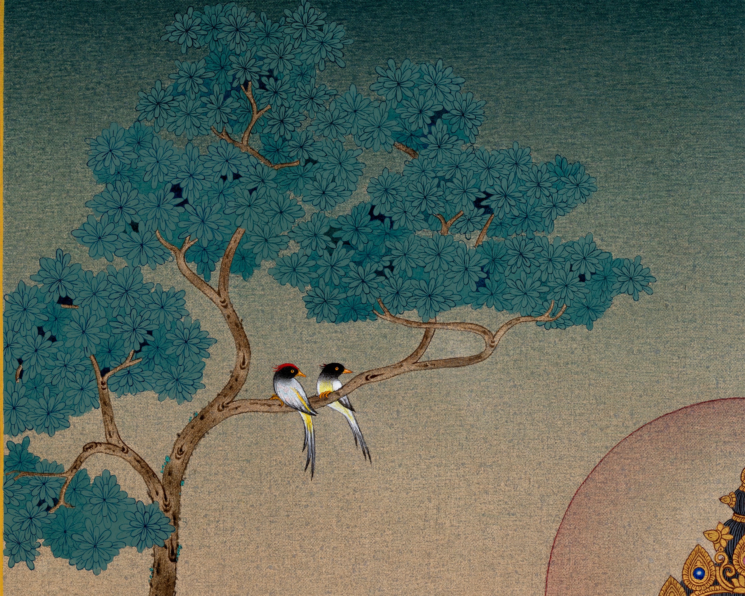 Avalokiteshvara, Chenrezig Thangka Painting, Traditional Karma Gadri Thangka