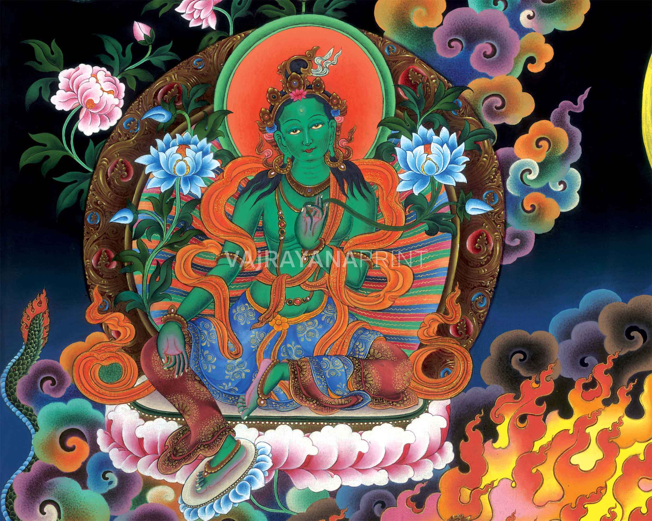 Bodhisattva Vajrapani Thangka Print | Digital Printing | Wall Decors