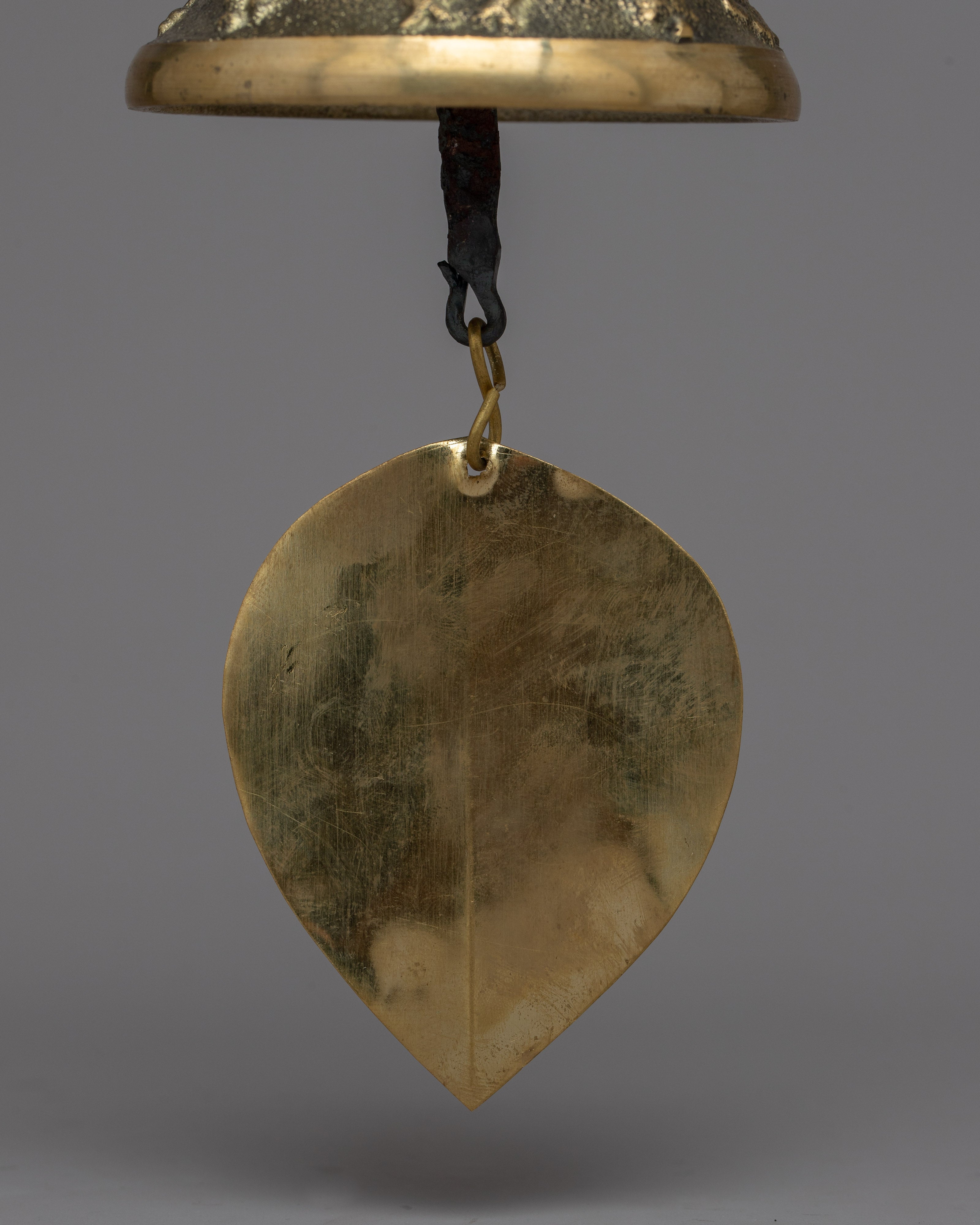 Handcrafted Brass Hanging Bell with Chain | Decorative Wind Chimes for Home Decor | Thoughtful Housewarming Gift