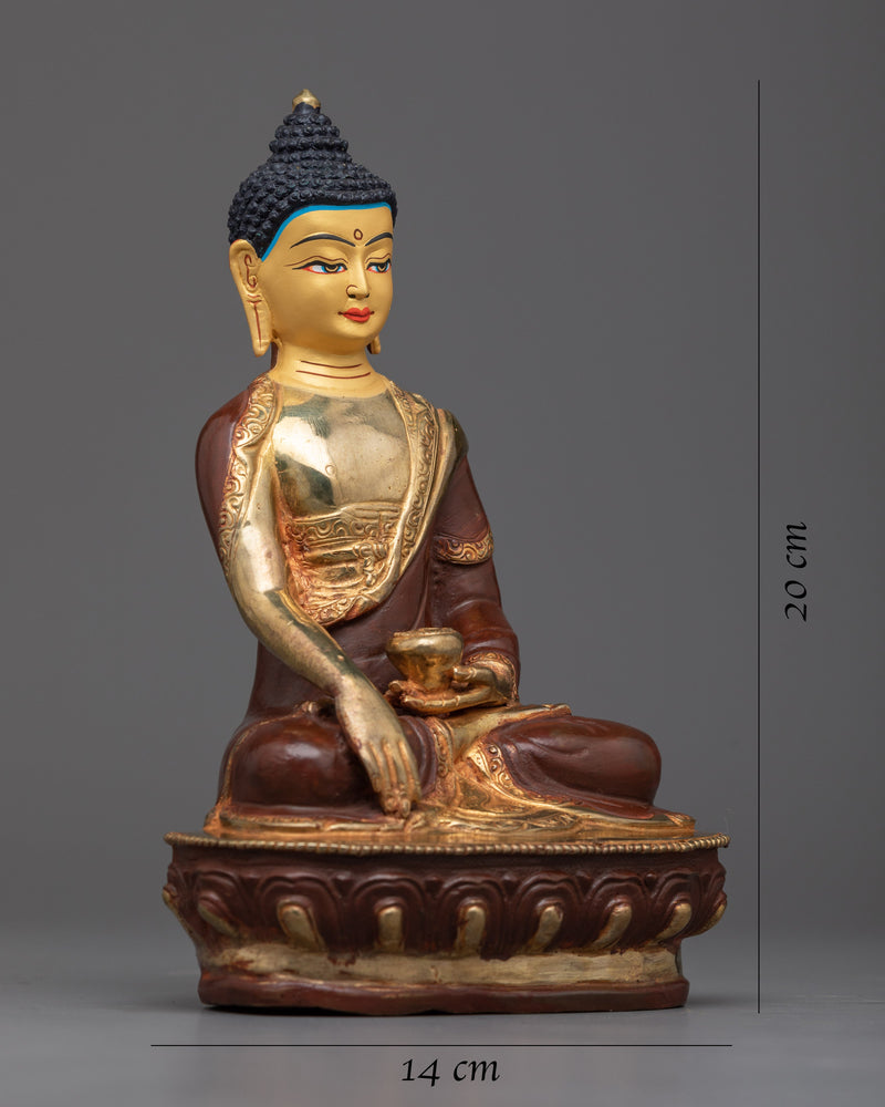 Shakyamuni Buddha Copper Sculpture | Handmade Gautam Buddha Art