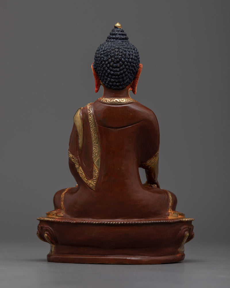 Shakyamuni Buddha Copper Sculpture | Handmade Gautam Buddha Art