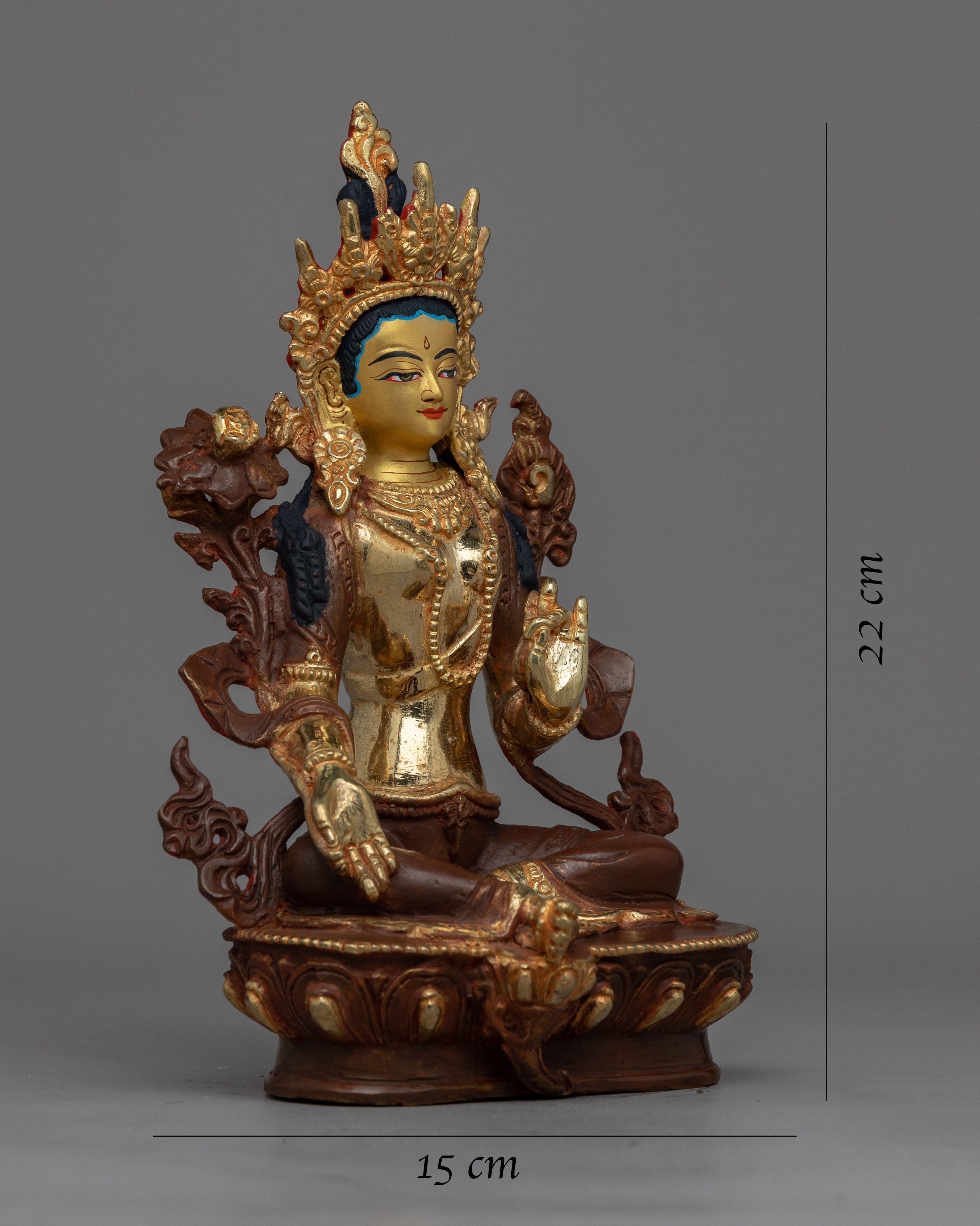 Religious Green Tara Statue | Spiritual Statue of Benevolence and Peace