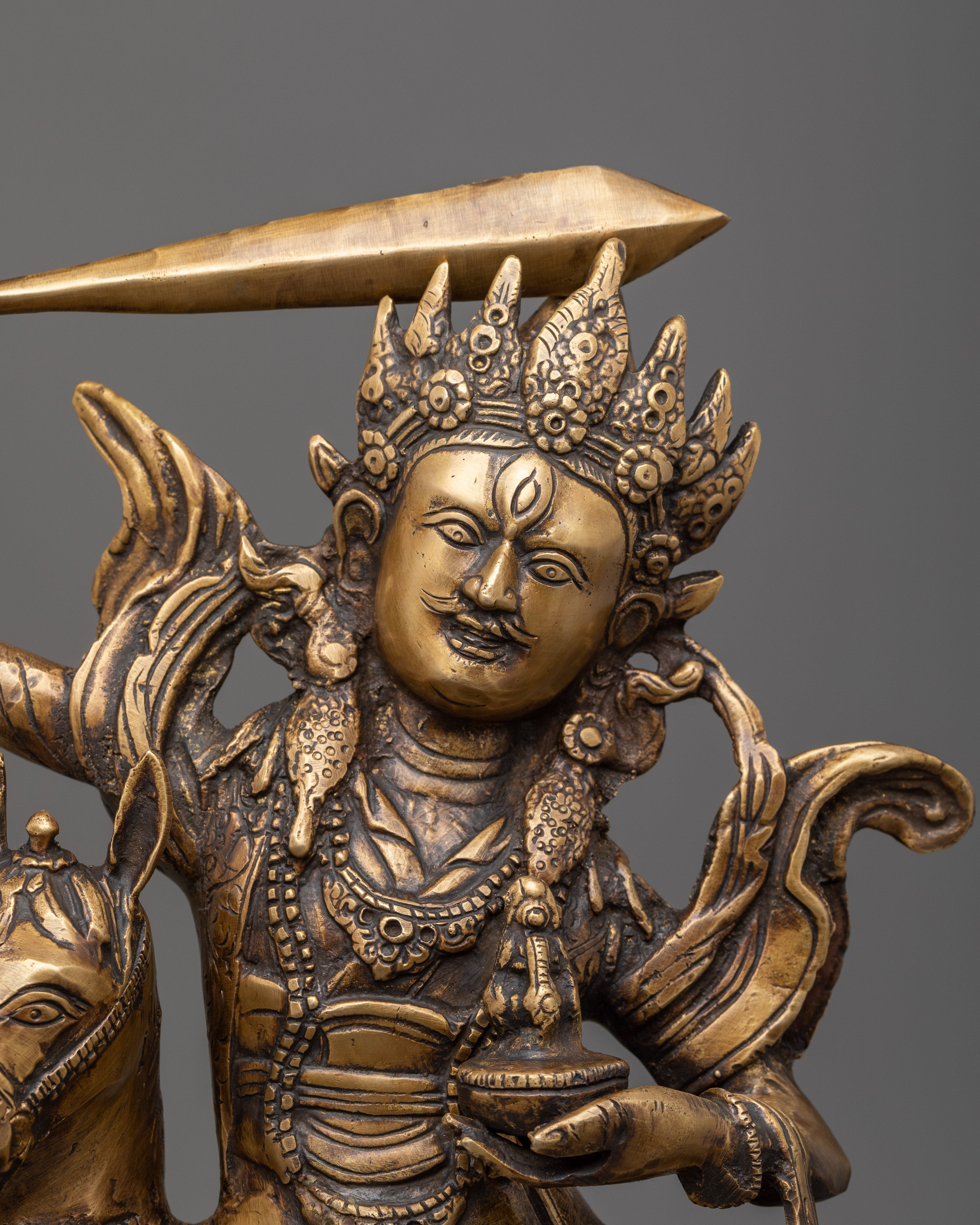 Palden Lhamo Empowerment Statue | Traditional Buddhist Artwork