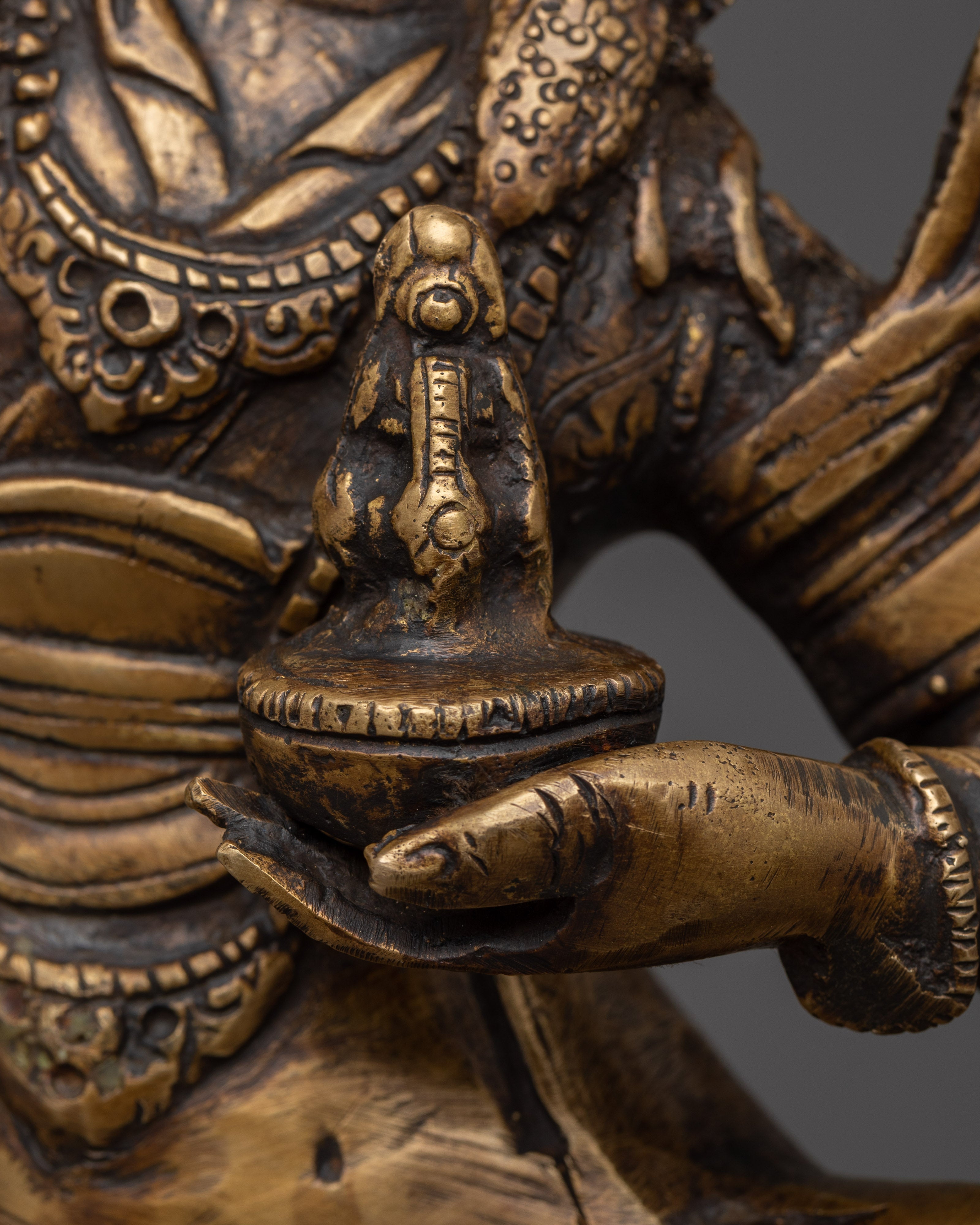 Palden Lhamo Empowerment Statue | Traditional Buddhist Artwork