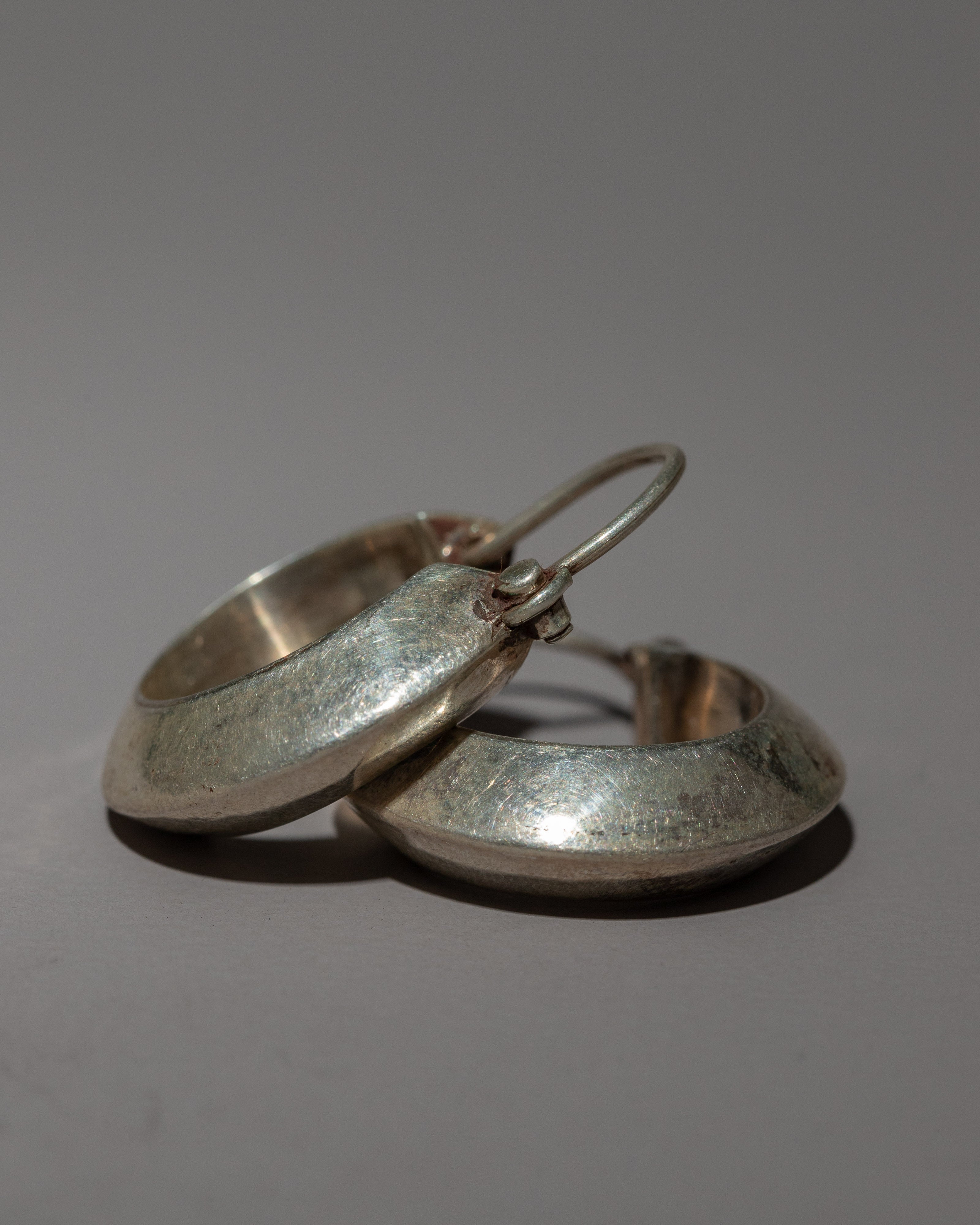 Small Silver Hoop Earrings