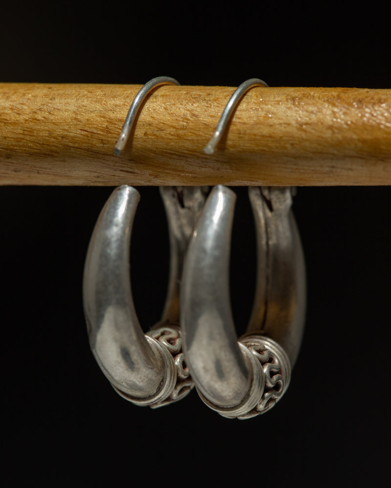 1 Inch Silver Hoop Earrings | Polished Shine & Premium Craftsmanship