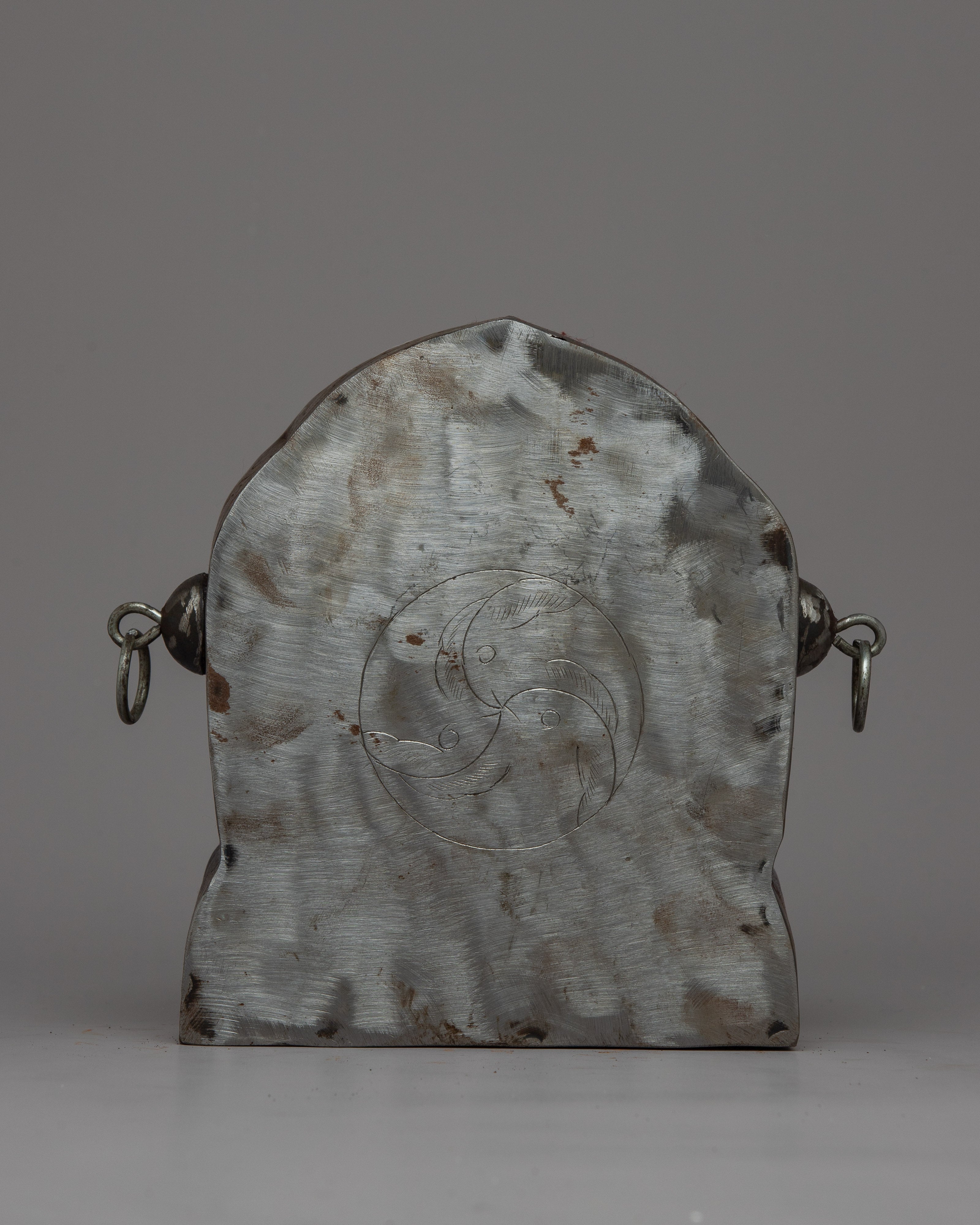 Iron Ghau Box | Sacred Tibetan Prayer Holder