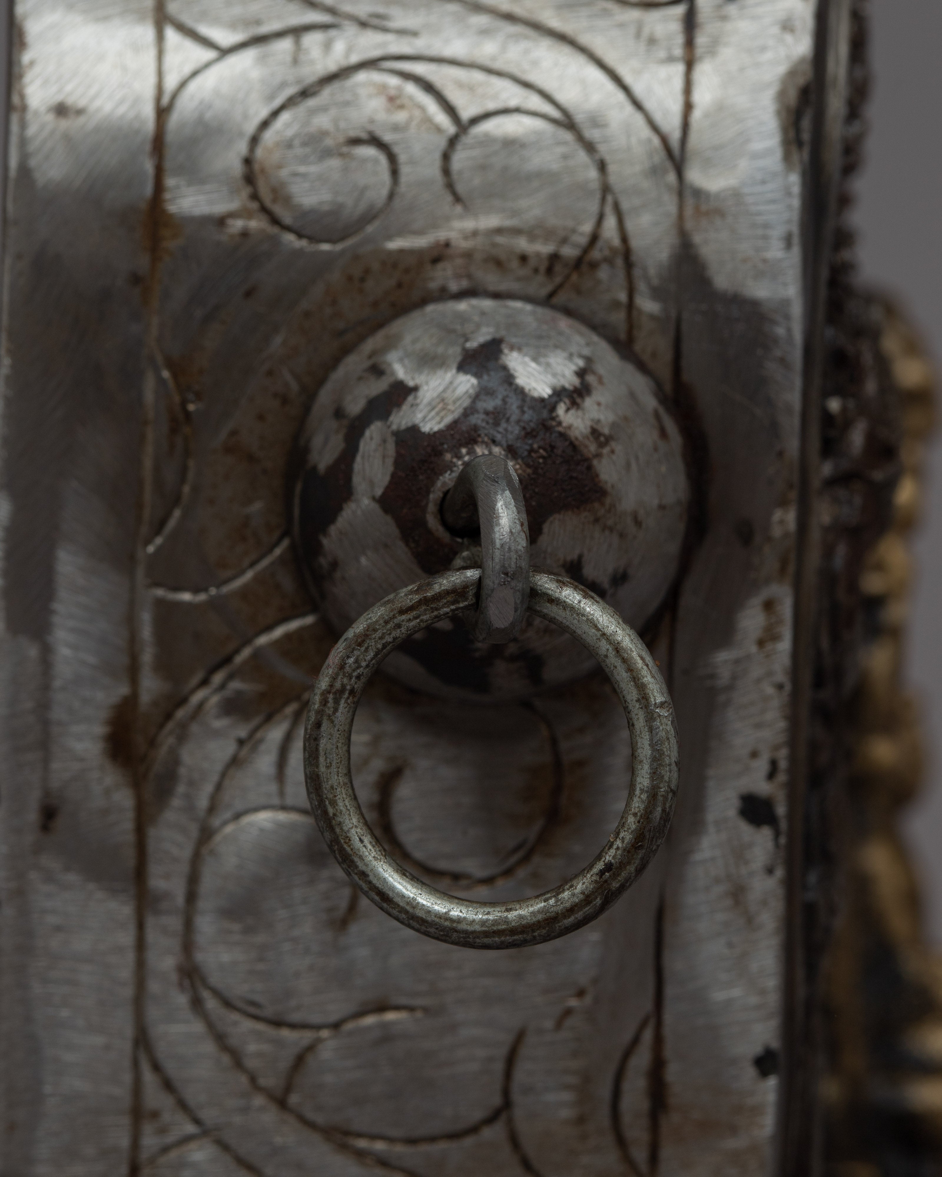 Iron Ghau Box | Sacred Tibetan Prayer Holder