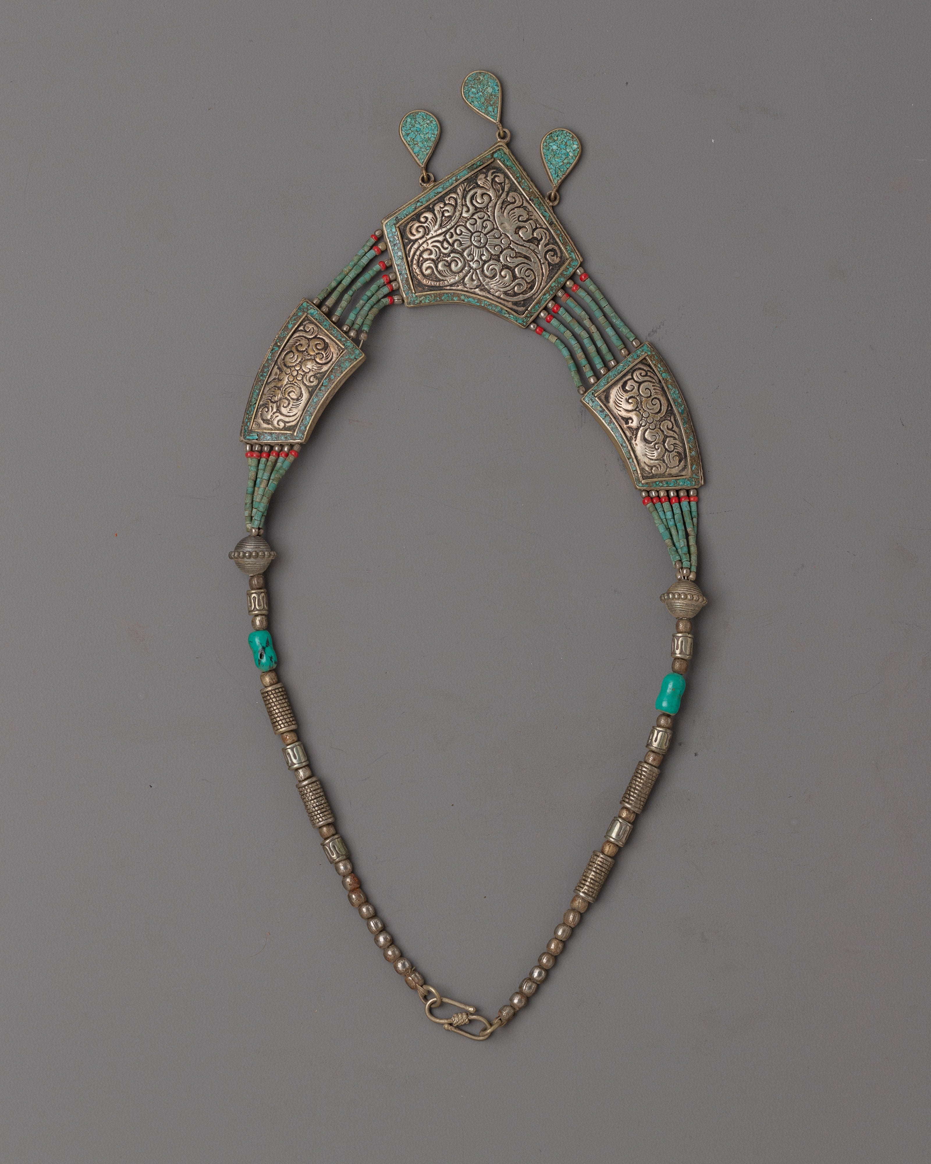 Tibetan Simple Silver Necklace | Experience Timeless Beauty with Handcrafted Jewelry