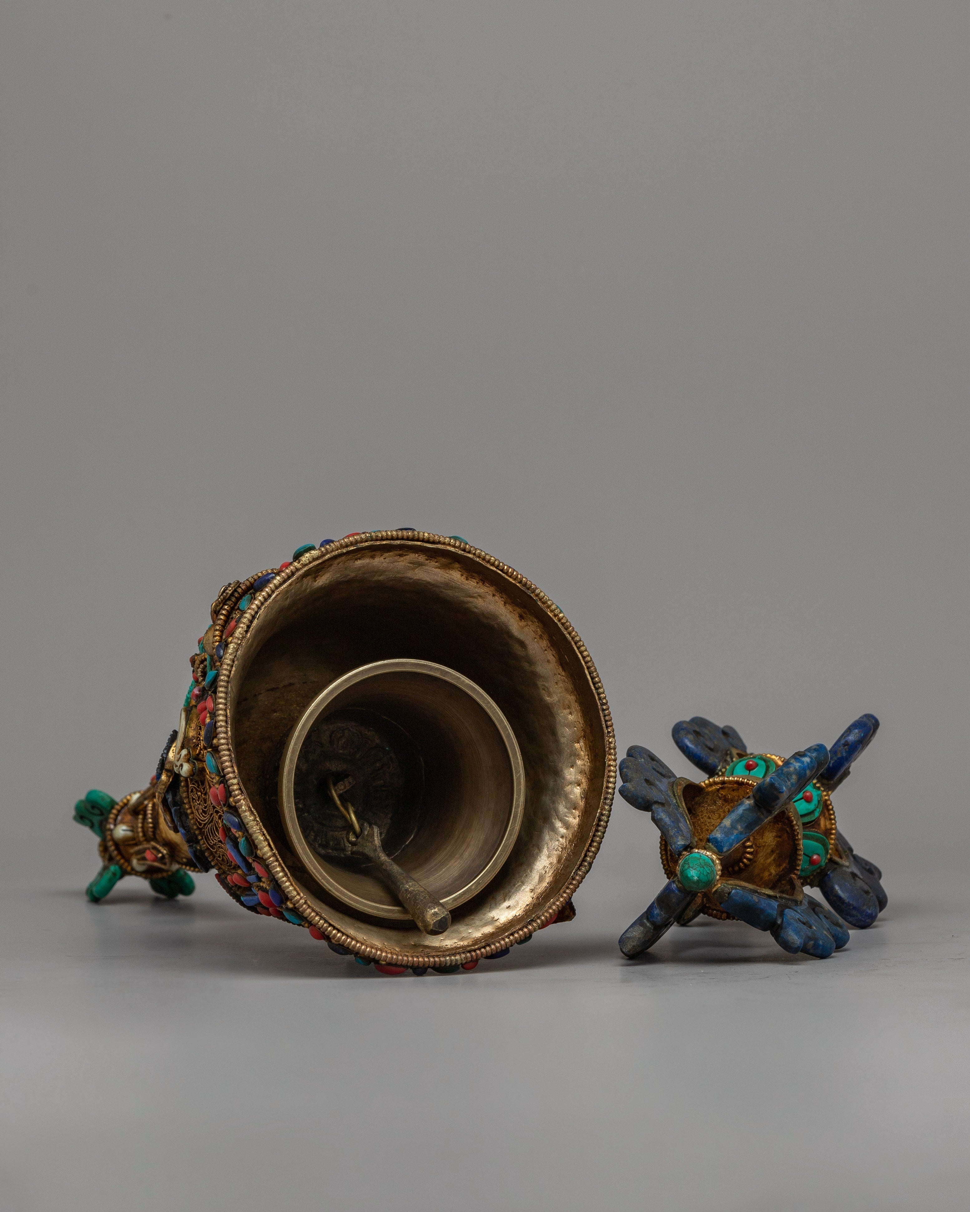 Gemstones Vajra and Bell | Elevate Your Meditation & Rituals