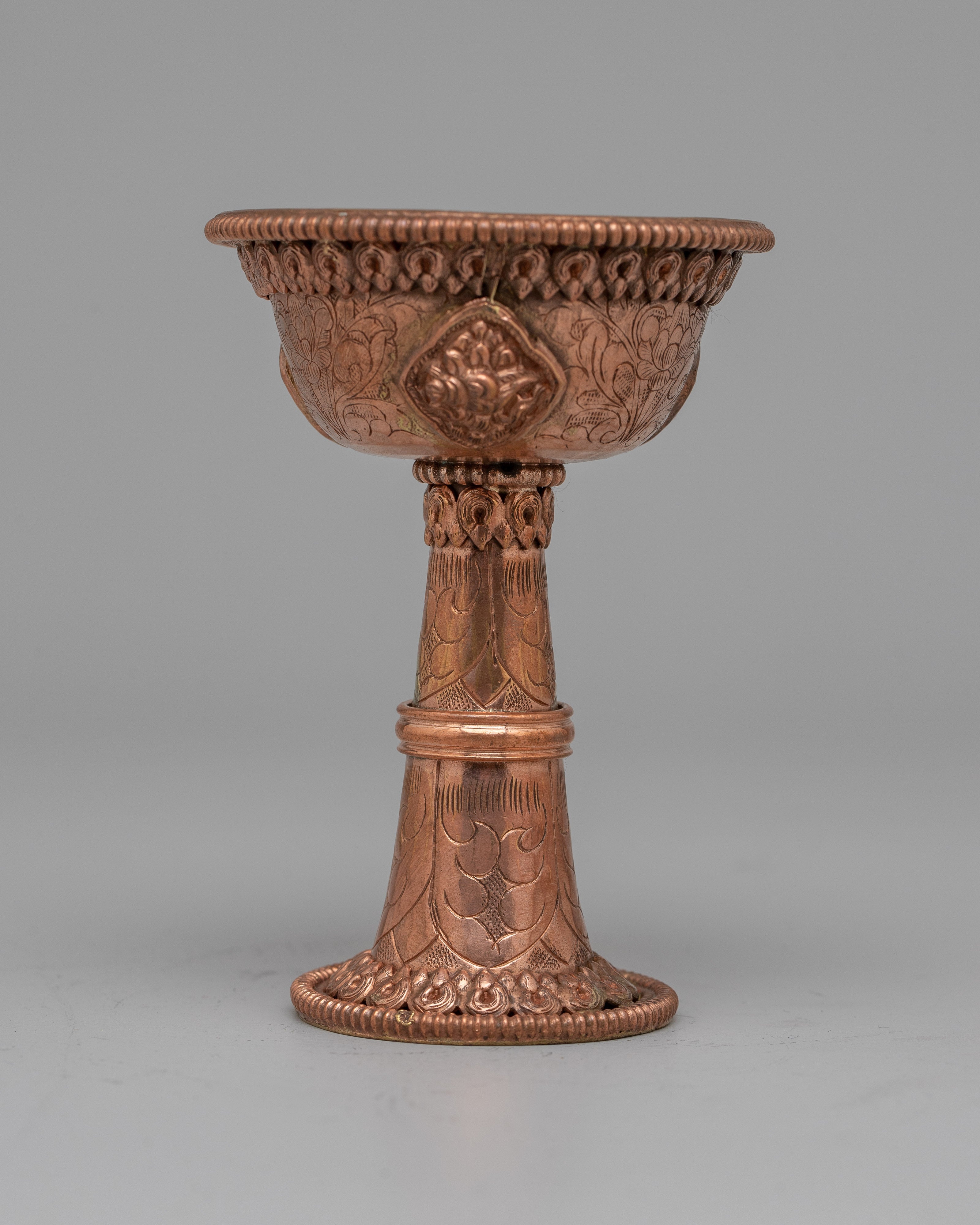 Auspicious Symbol Carved Serkyem Set | Handcrafted with Sacred Symbols for Blessings & Offerings