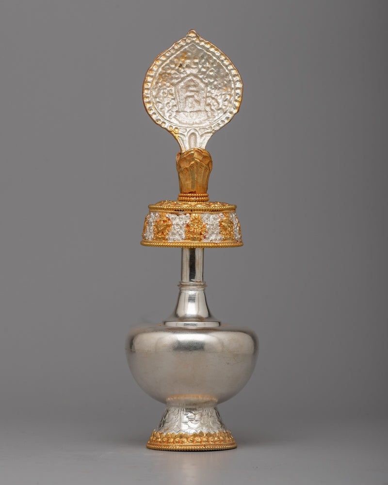Authentic Tibetan Bhumpa Vase | Ceremonial Offering Vessel