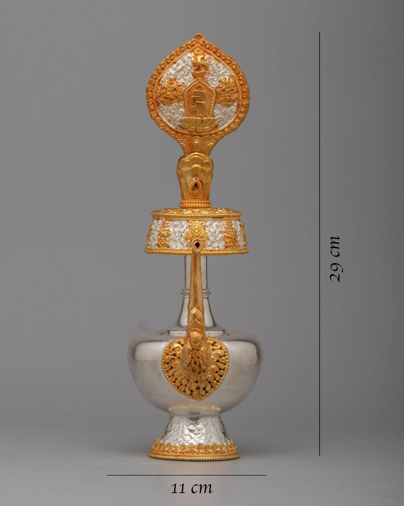 Authentic Tibetan Bhumpa Vase | Ceremonial Offering Vessel