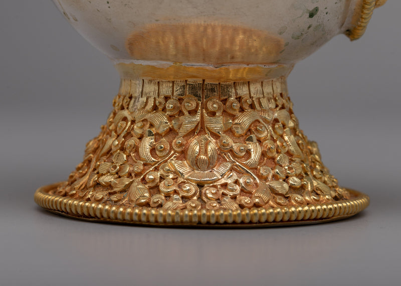 Silver Plate Copper Bumpa | Tibetan Buddhism Purification Vase